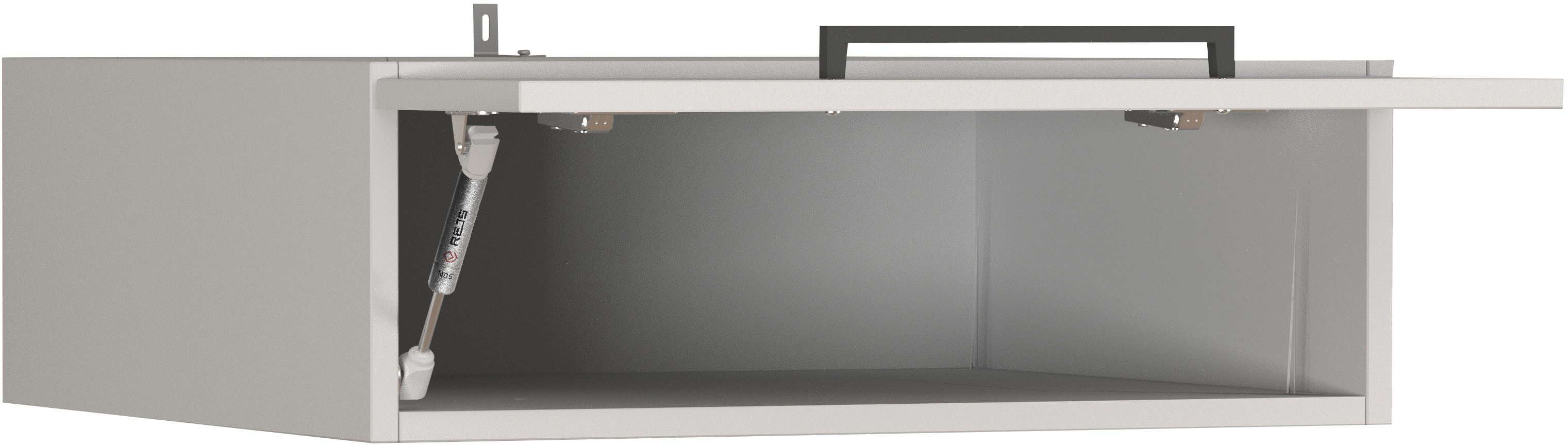 KOCHSTATION Aufsatzschrank Luna, Hängeschrank, Küchenhängeschrank, Made in Italy B/T/H: 60×60×20 cm, zusätzlicher Stauraum über der Arbeitsfläche