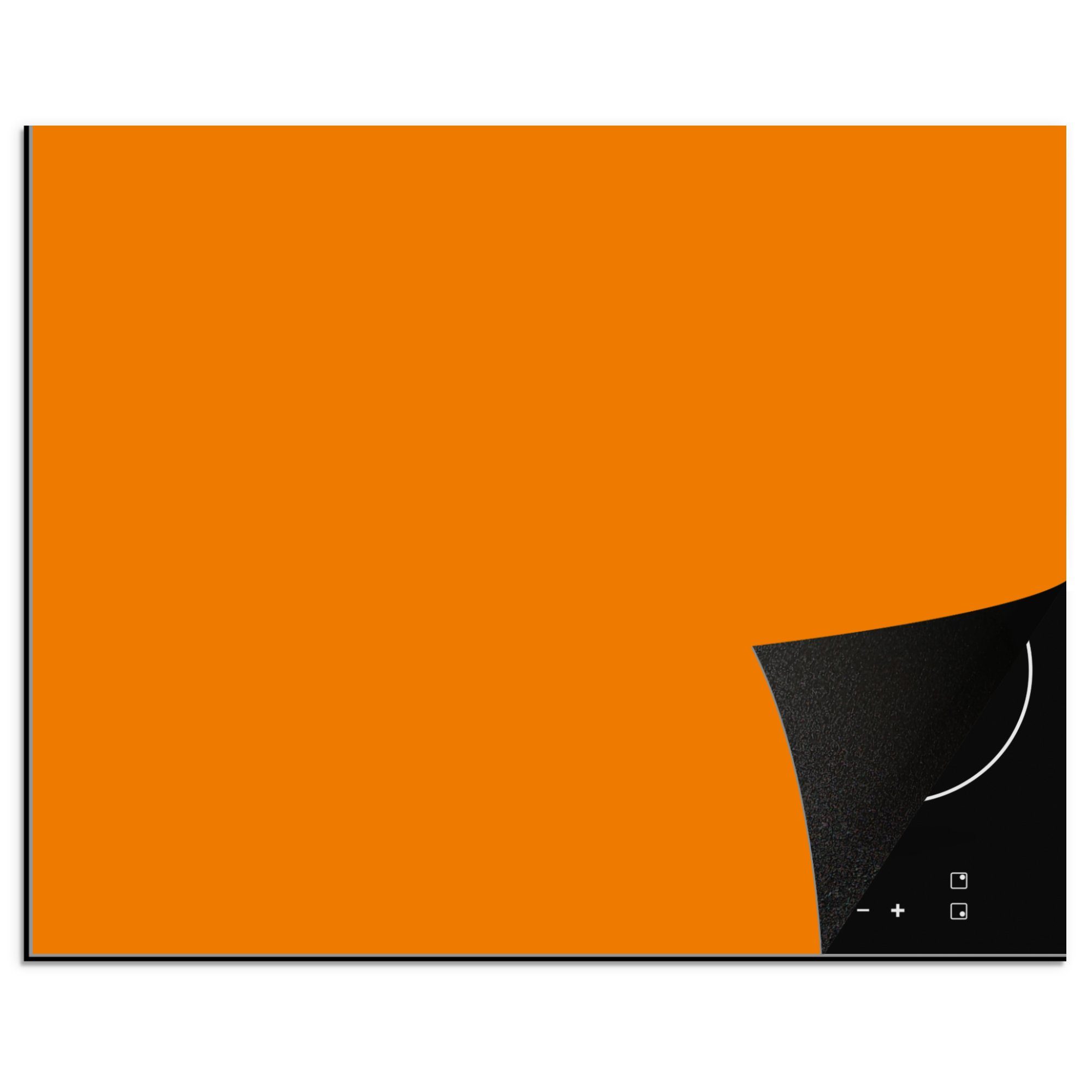 MuchoWow Herd-Abdeckplatte Orange - Jahreszeiten - Herbst - Farbe, Vinyl, (1 tlg), Abdeckung Induktionskochfeld Schutzmatte, Küche Deko, 65x52 cm