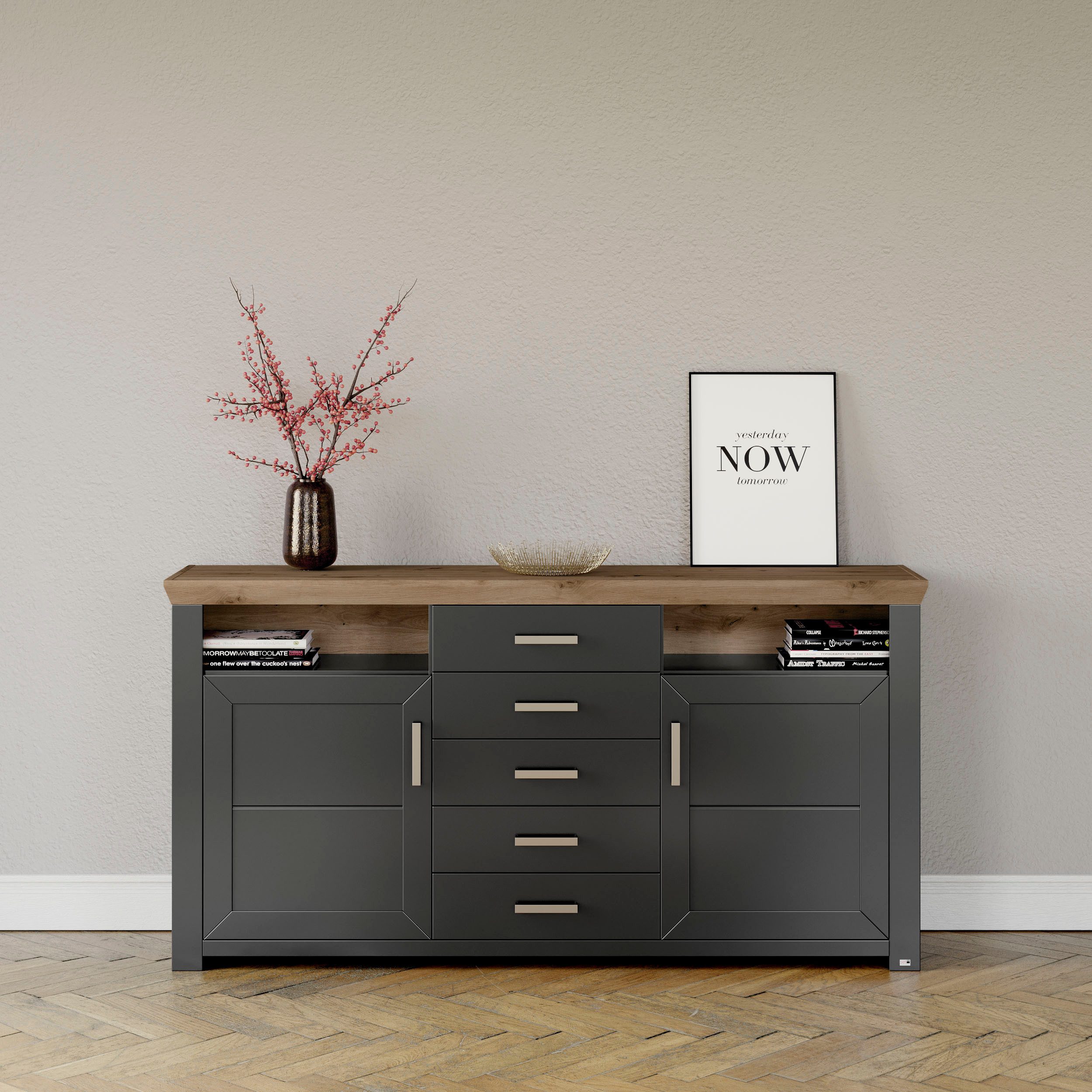 set one by Musterring Sideboard York, Typ 55, mit viel Stauraum, im Landhau günstig online kaufen