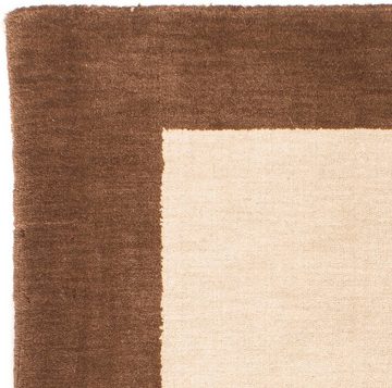 Wollteppich Gabbeh - Loribaft Softy - 124 x 94 cm - beige, morgenland, rechteckig, Höhe: 12 mm, Wohnzimmer, Einzelstück