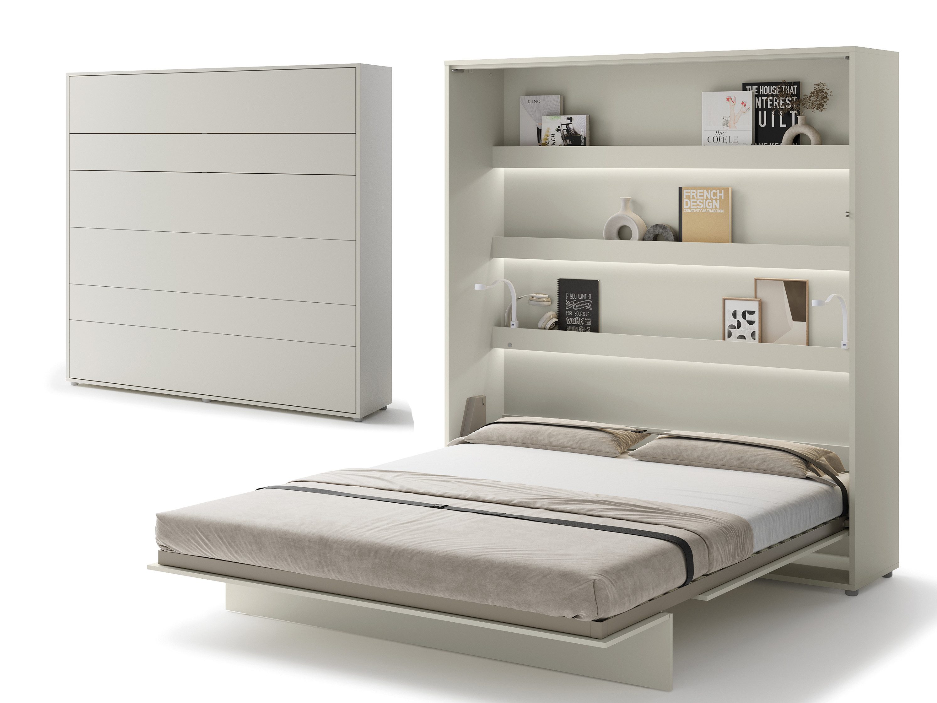 Compleo Schrankbett Vertical Wandklappbett Lenart Bed günstig online kaufen