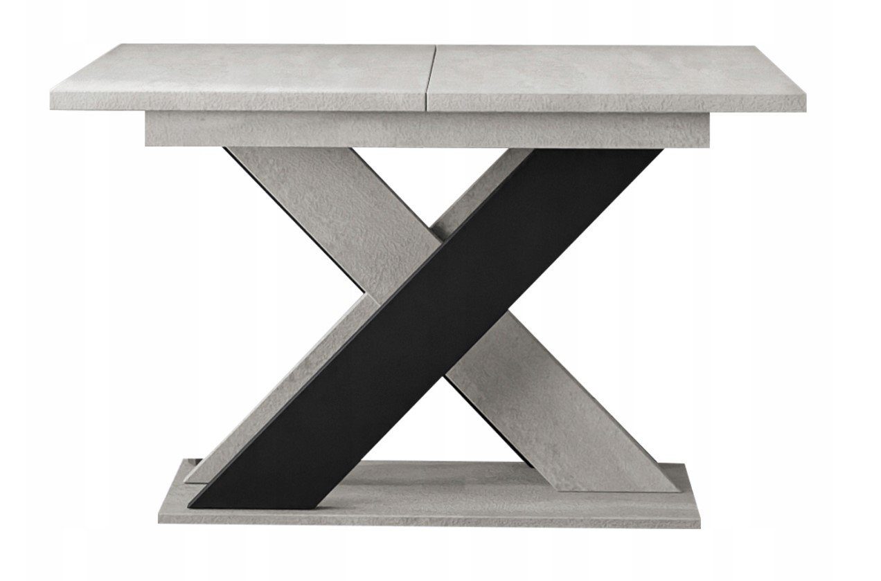 pressiode Esstisch Ausziehbarer Tisch XAO - eine moderne und funktionale Ergänzung beton/schwarz