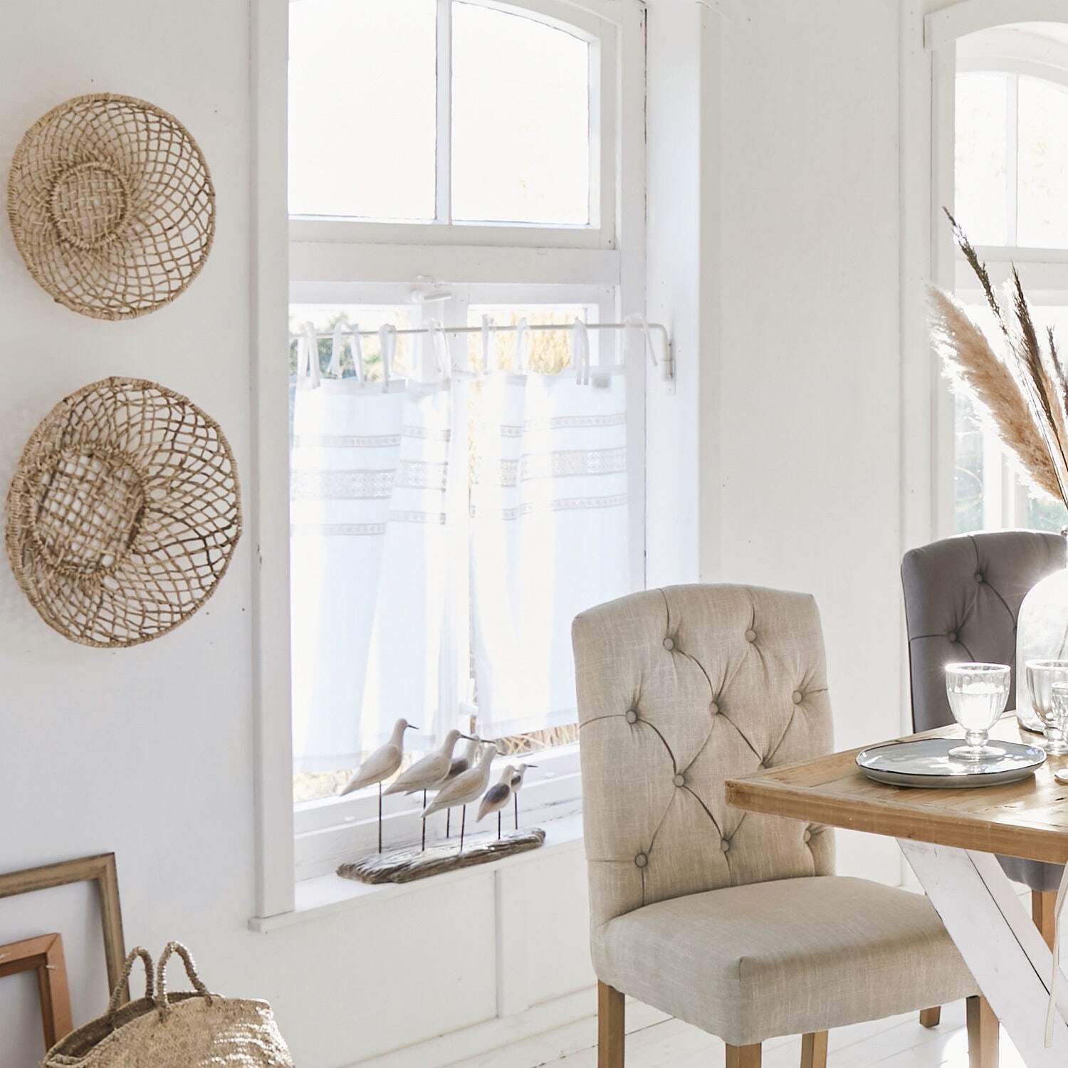 Mirabeau Scheibengardine Scheibengardine 2er Set Aibre weiß