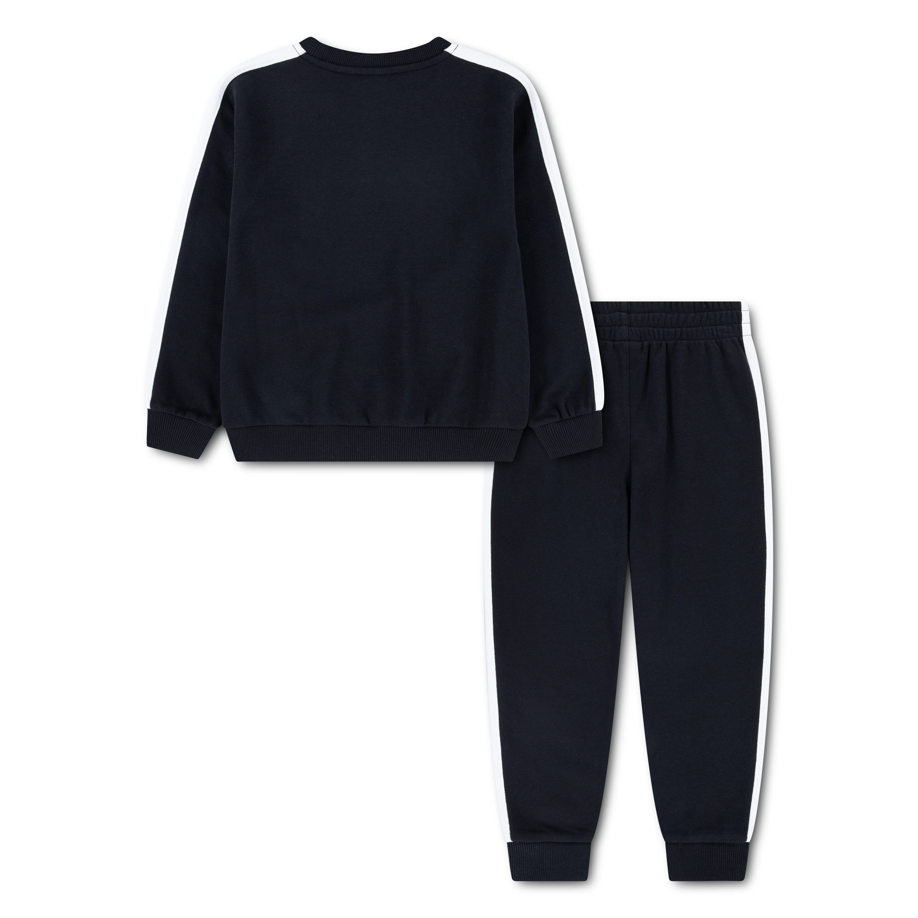 Nike Sportswear Jogginganzug (2-tlg), 2-teiliges Set, aus Baumwollmischung, unifarben mit Farbeinsatz