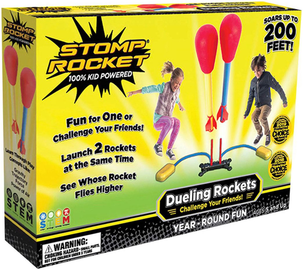 Stomp Rocket Spiel Dueling, Luftdruckraketen-Outdoorspiel
