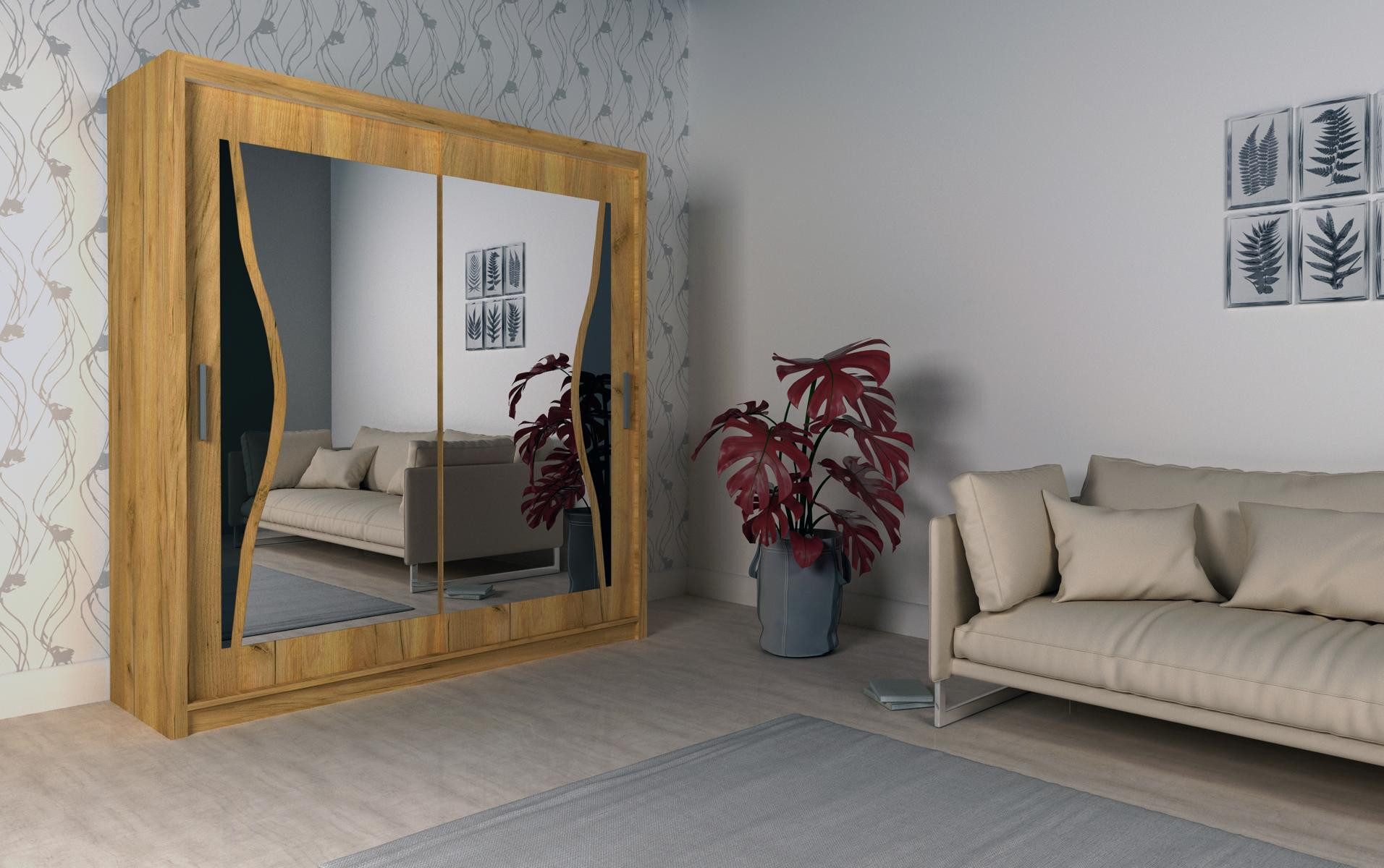 Kleiderschrank Holzkleiderschrank in Braun – stilvolle Schlafzimmermöbel