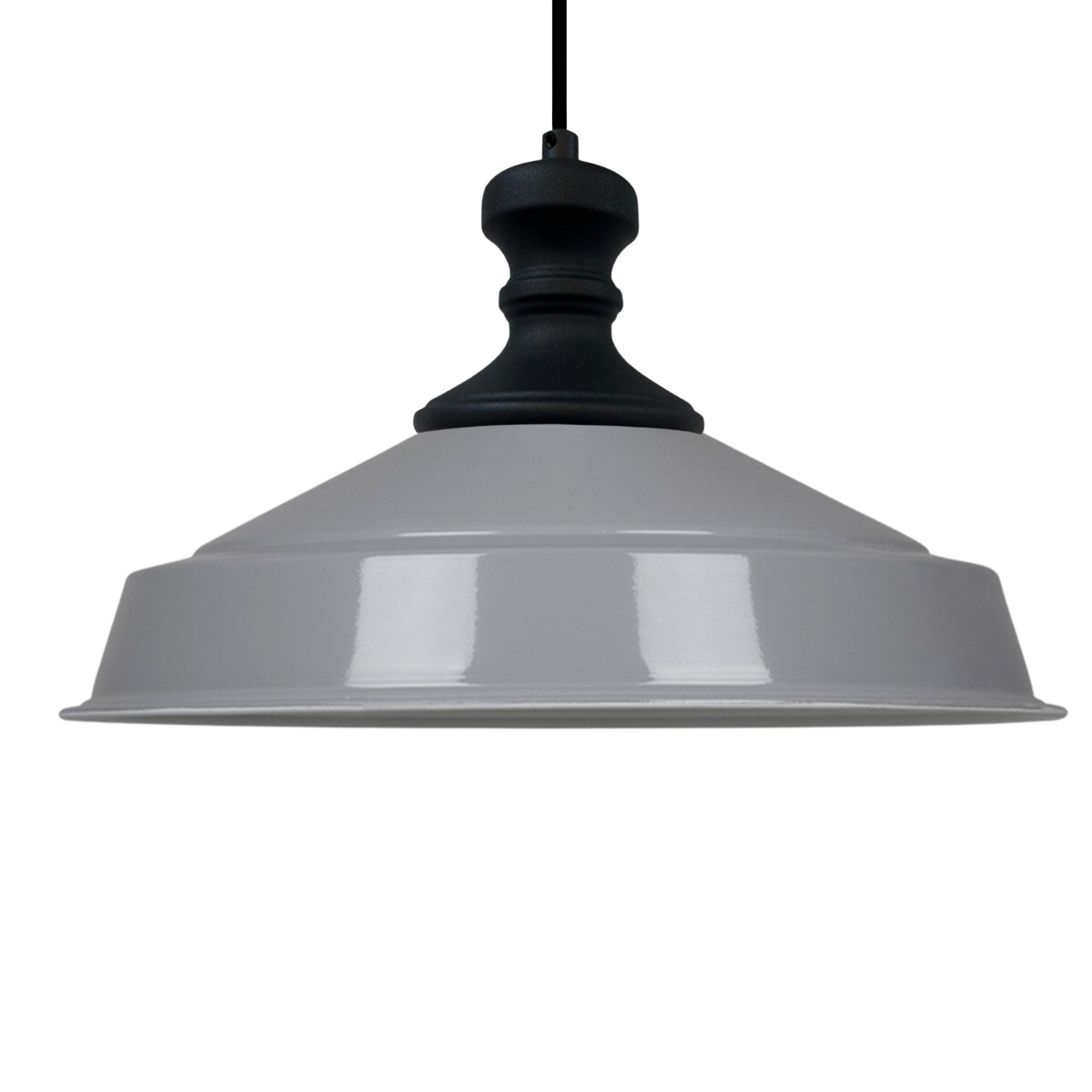 Industrie Hängelampe Aus Eisen Mit Milchglas – Verstellbar, Retro-Design (130x39x39 Cm, Silber)