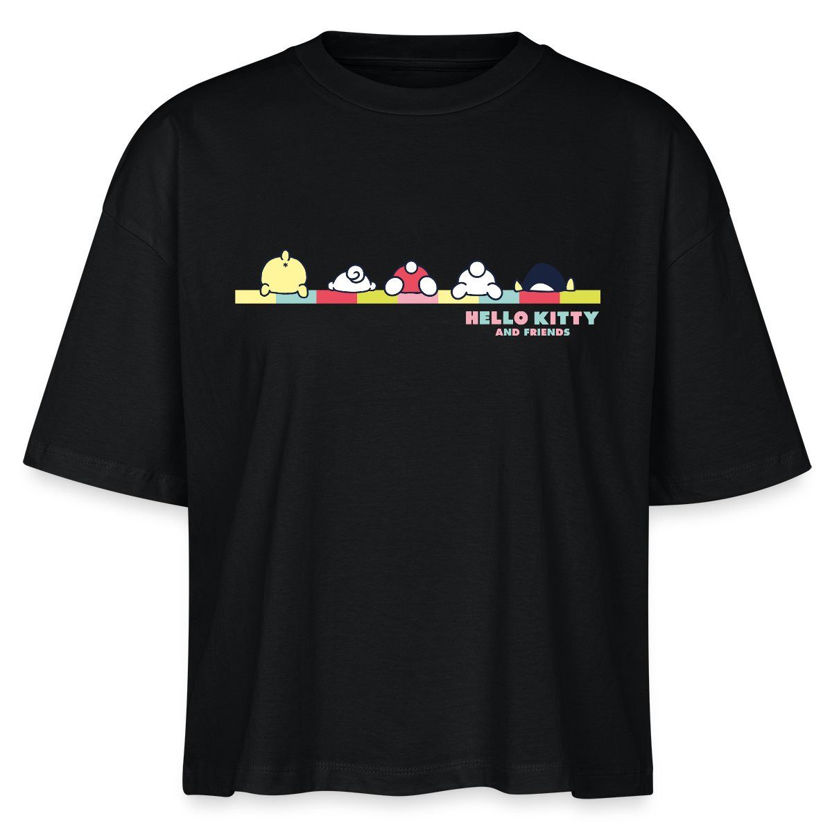 T-Shirt Hello Kitty And Friends Pose Boxy Shirt Damen