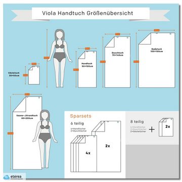 etérea Himmlische Qualität Handtücher etérea Handtuch Serie Viola ohne Borte, Baumwolle (1-St)