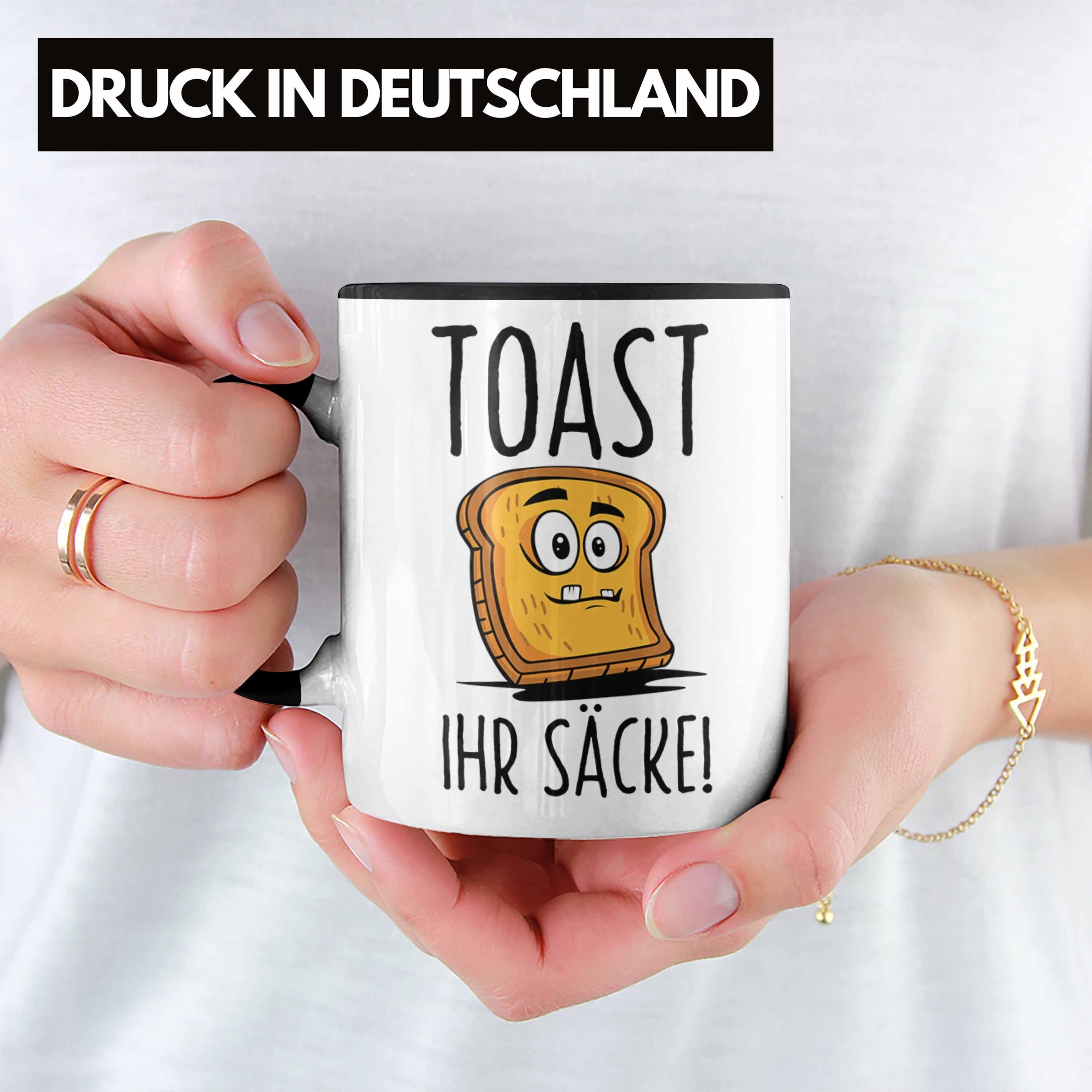 Sense Ihr Non Trendation Toast Schwarz - Geschenkidee Brot Säcke Lustige Tasse Tasse Trendation