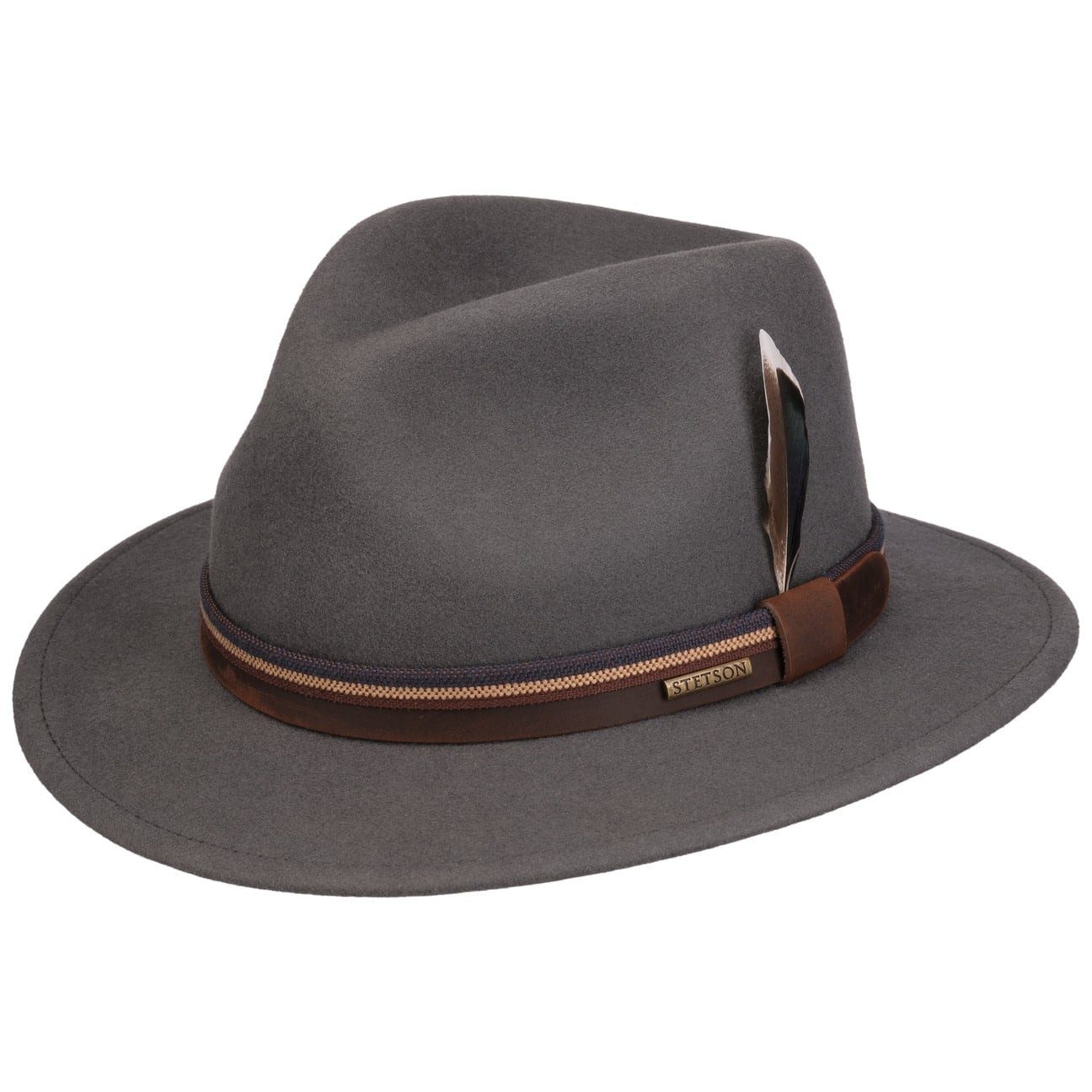 Stetson Filzhut (1-St) Wollfilzhut mit Lederband