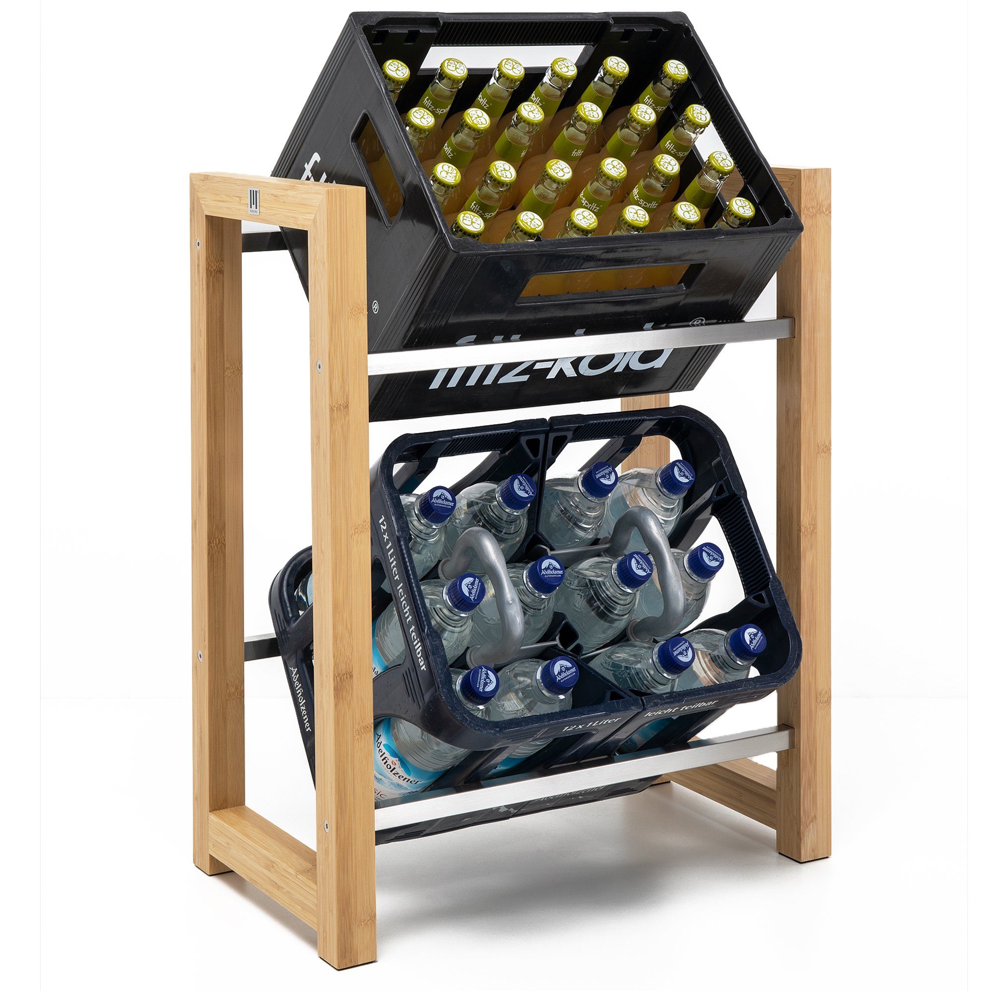 MANUMA® Standregal JAMES GETRÄNKEKISTENREGAL, Dein Getränkeregal für