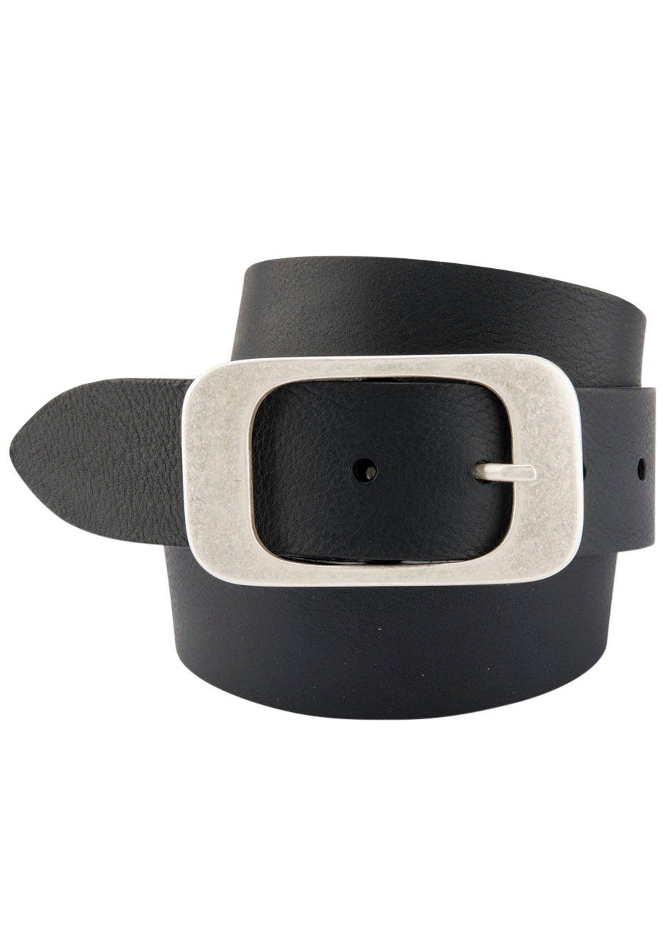 BERND GÖTZ Ledergürtel mit flächiger Schließe