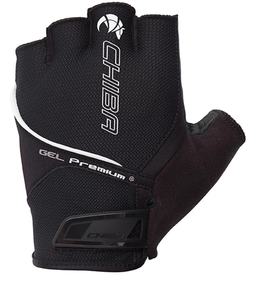 Fahrradhandschuhe CHIBA Gel Premium - Radhandschuhe schwarz XXL mit Poron-Gelpolsterung