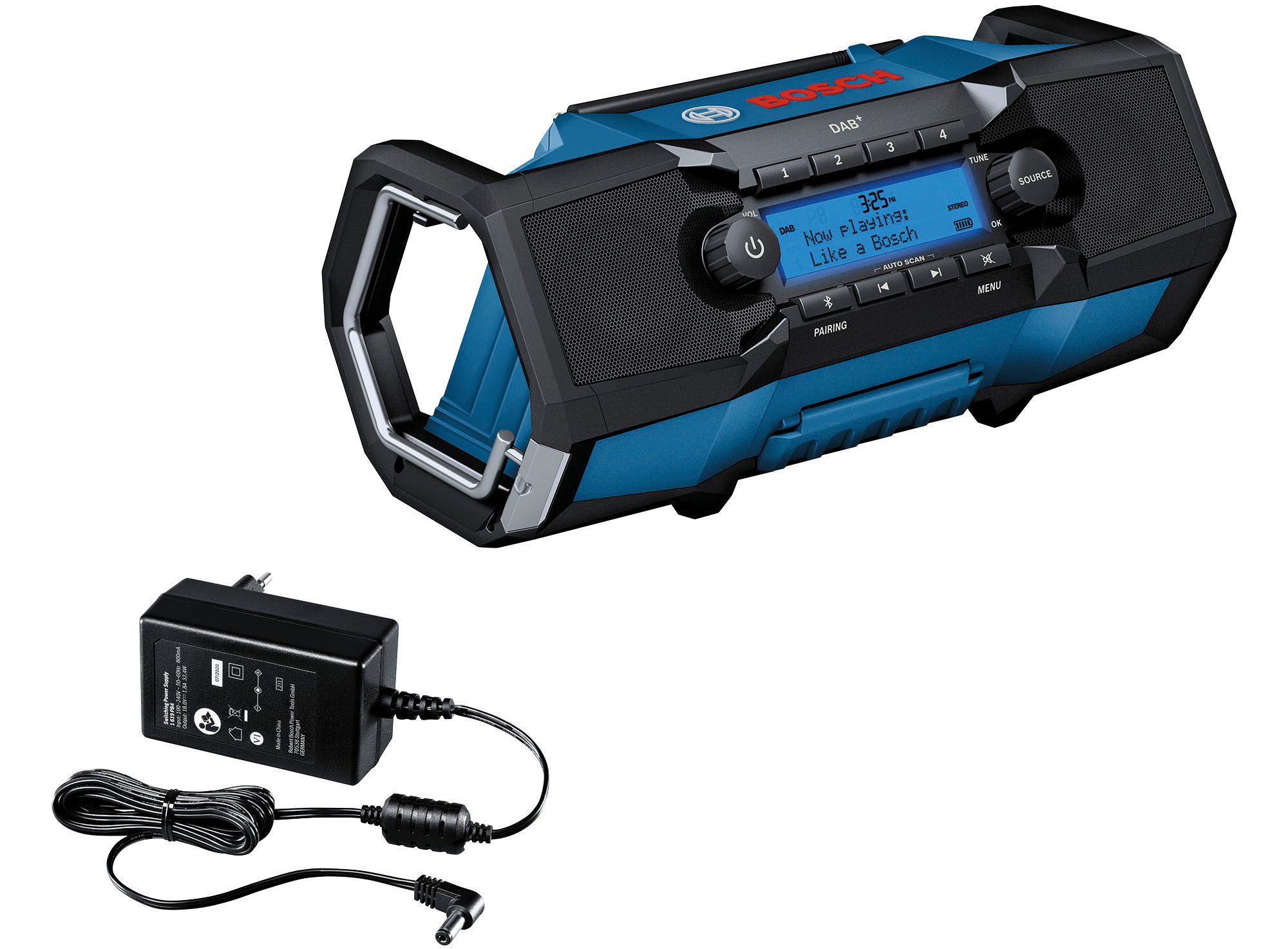 Bosch Professional »GPB 18V-2 SC PROFESSIONAL« Baustellenradio, IP54 Digitalradio (DAB) (Digitalradio (DAB), 15 W, Digital Audio Broadcasting + digitaler Empfang von zahlreichen Sendern)
