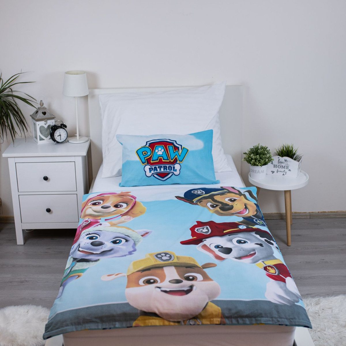 Jerry Fabrics Kinderbettwäsche Paw Patrol Set für Kinderbett 100x135 cm + 4 günstig online kaufen