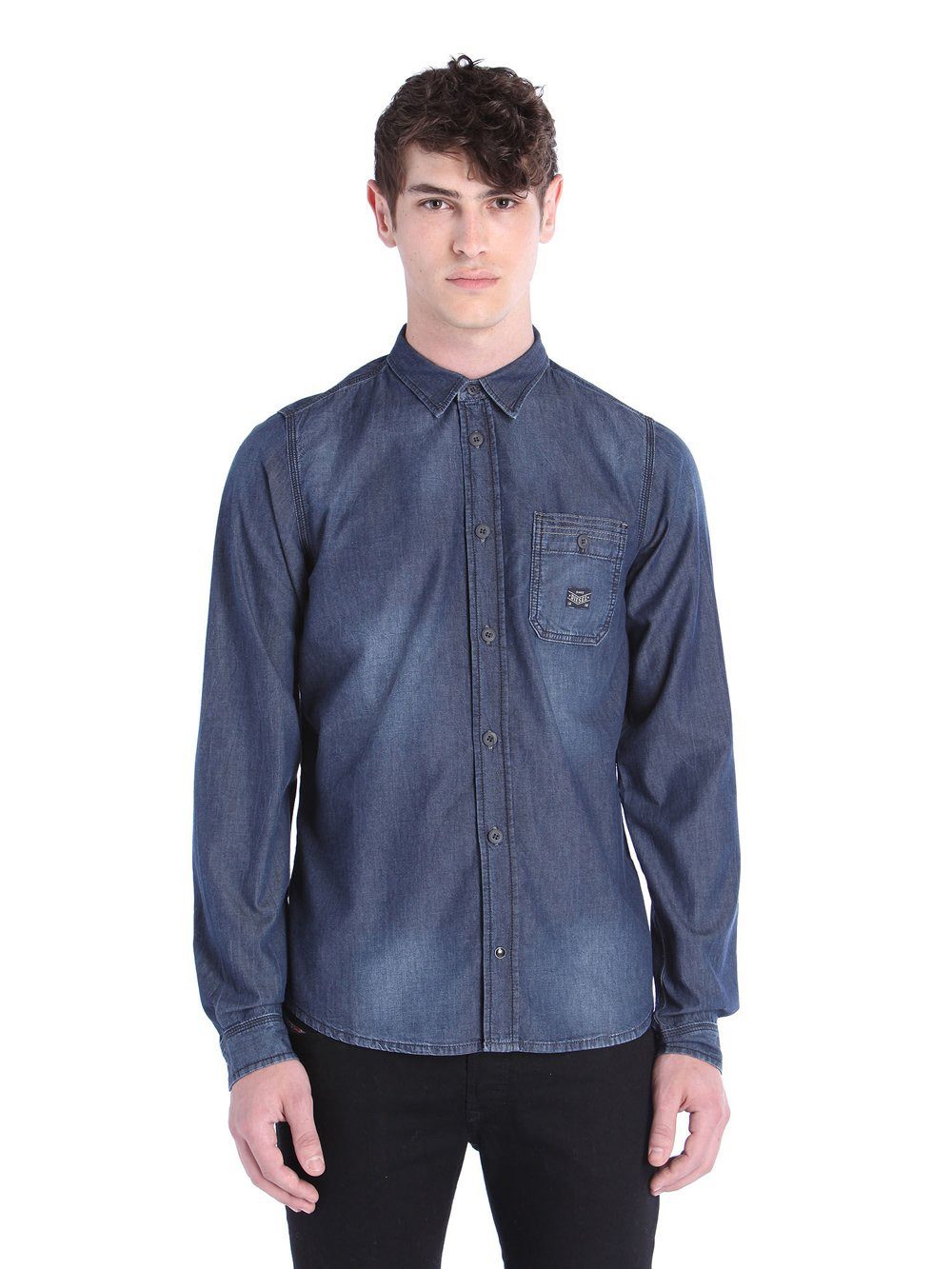 Diesel Langarmhemd Diesel Shrob 0IAEX Herren Hemd