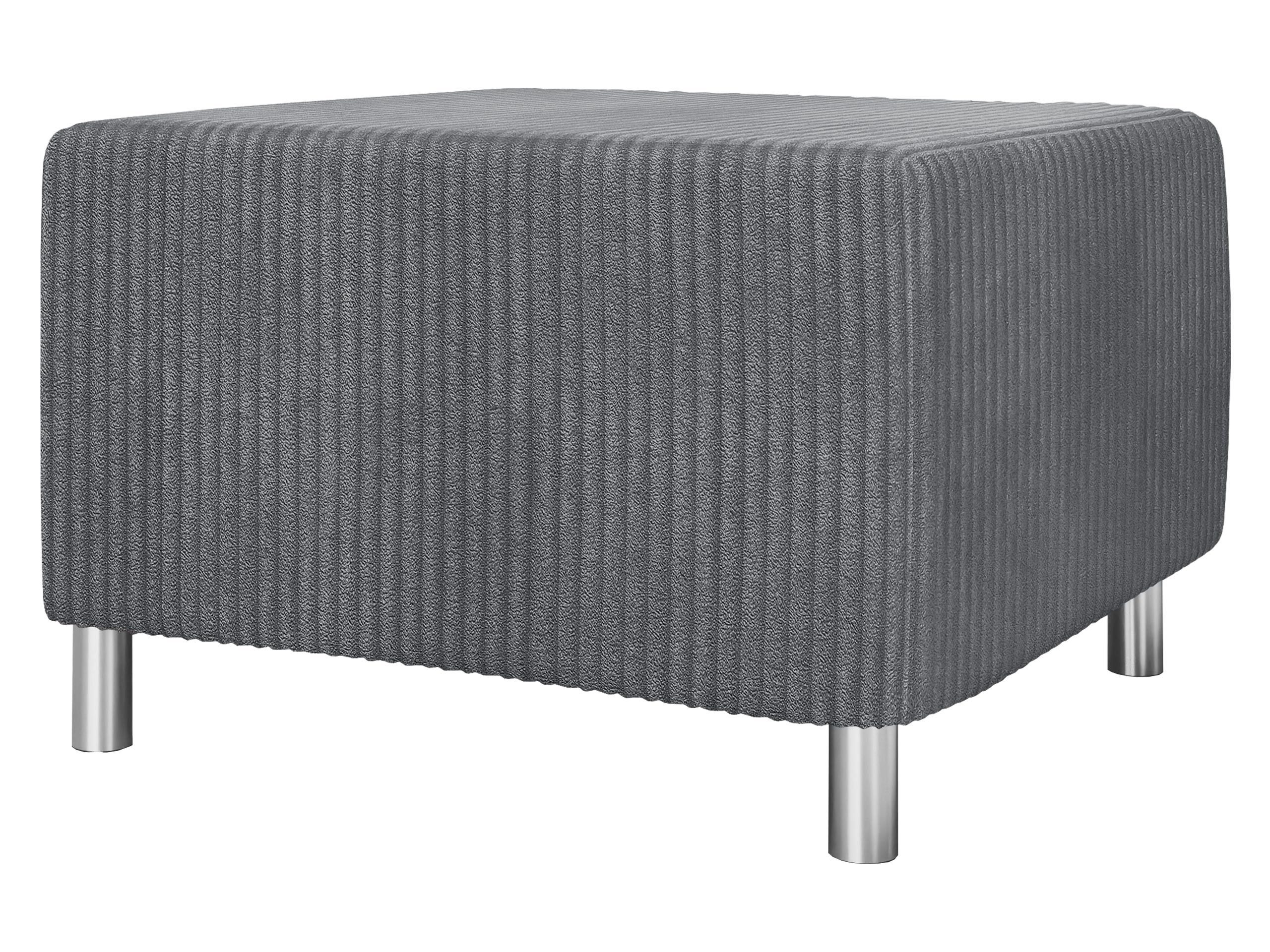 MIRJAN24 Polsterhocker Dover Cord, 65x56x42 cm