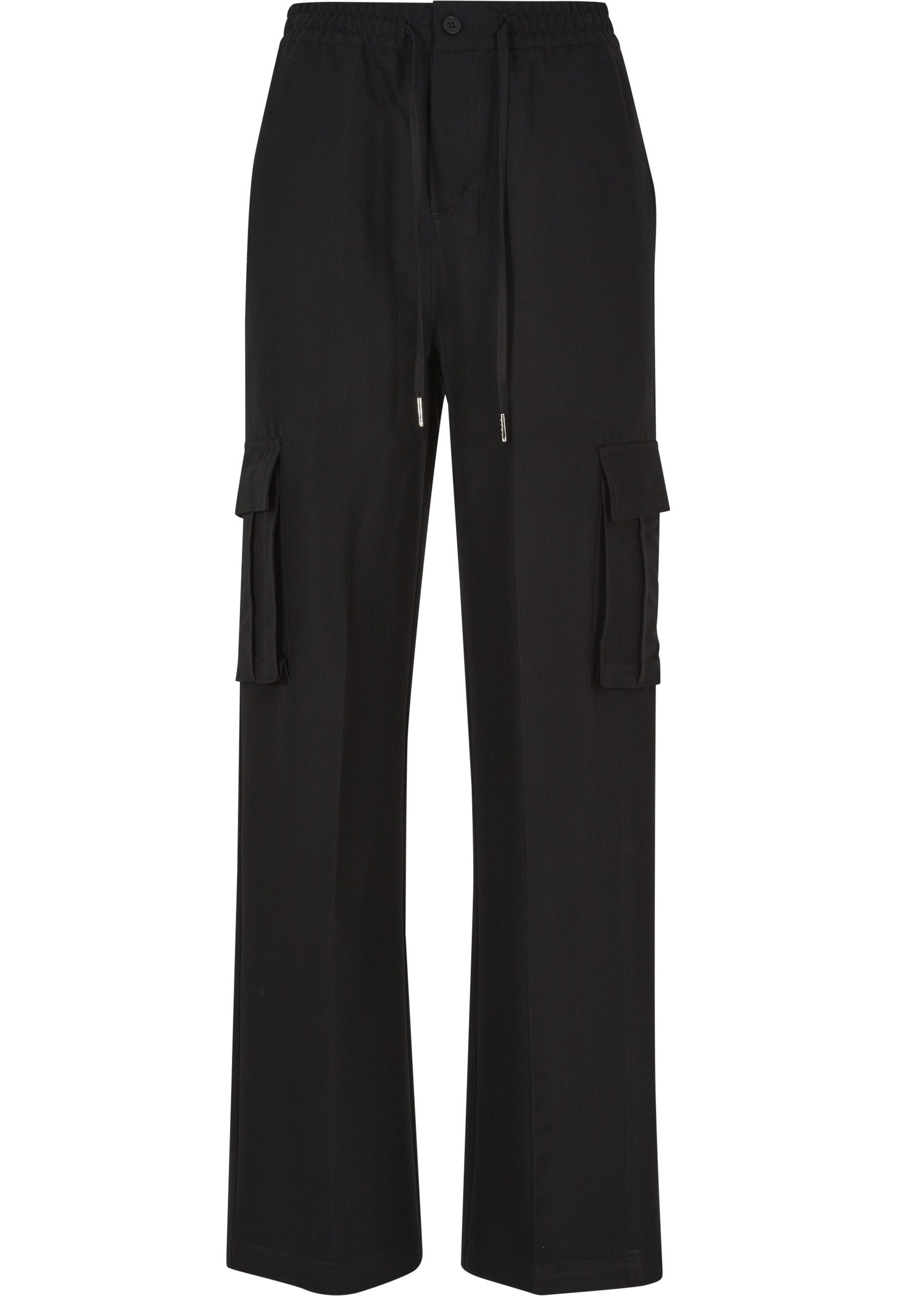 Stoffhose Urban Classics Damen Ladies Vicose Straight Leg Cargo Pants
