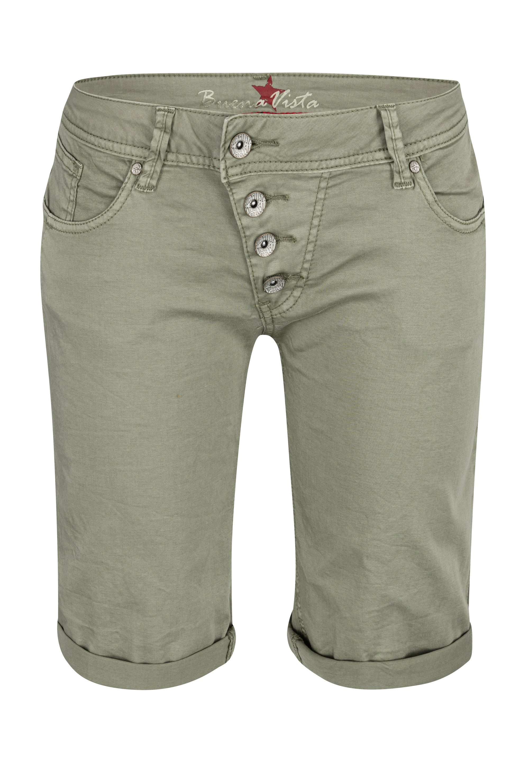 Stretch-Jeans BUENA VISTA MALIBU SHORT aloe 888 B5025 4003.7143 - Stretch Twill