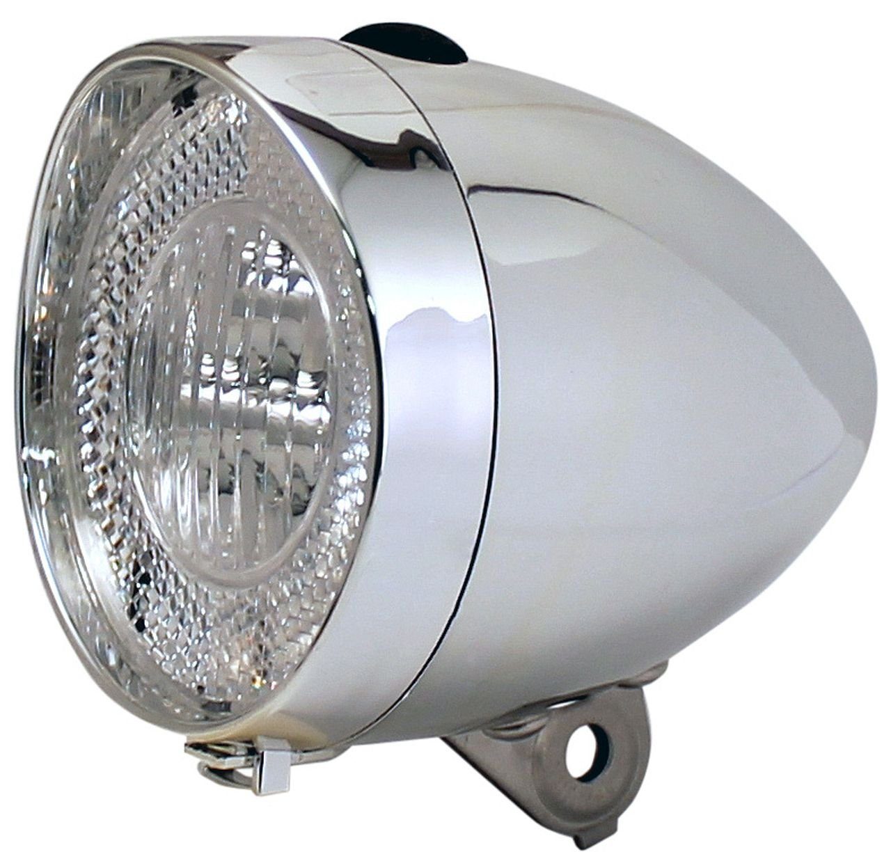 MARWI Fahrradbeleuchtung LED Scheinwerfer 40 Lux Schalter Sensor Standlicht  chrom