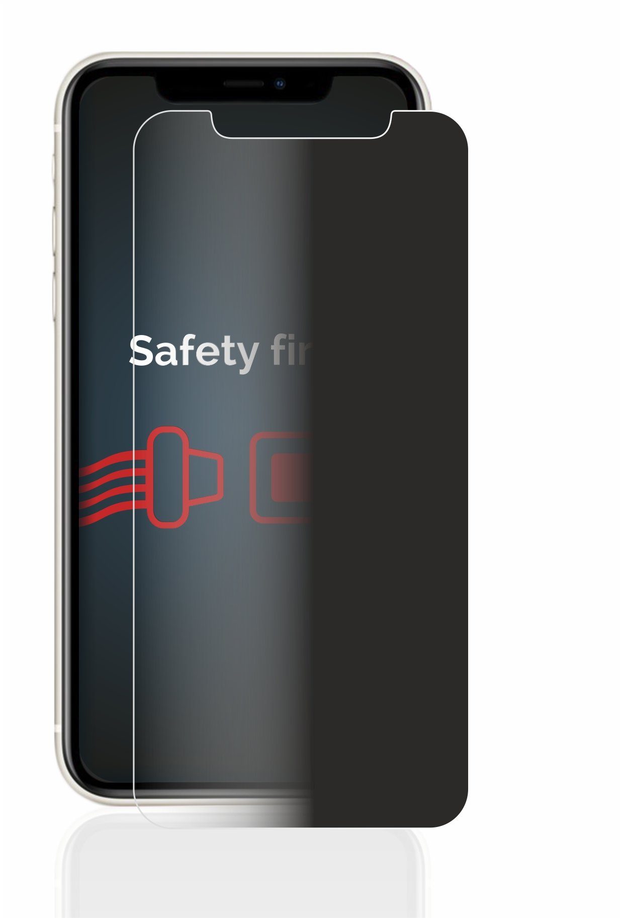 Savvies Panzerglas für Apple iPhone 11, Displayschutzglas, Schutzglas  Echtglas Sichtschutz anti-spy