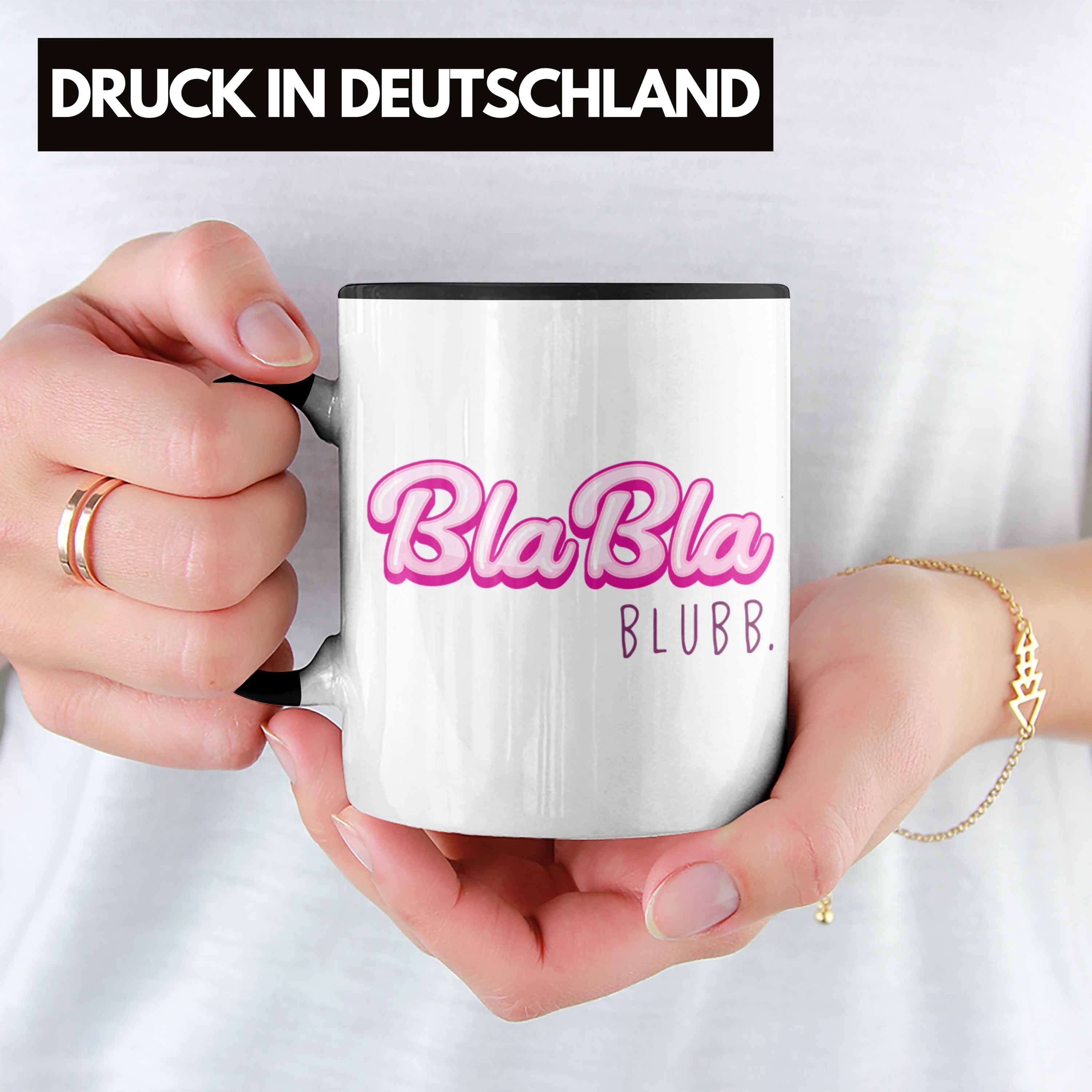 Geschenkidee Witzig Humor Kollegin Bla Schwarz Trendation Tasse Beste Sarkasmus Freundin Arbeit Bla Frauen Tasse Blubb - Trendation Spruch Lustig