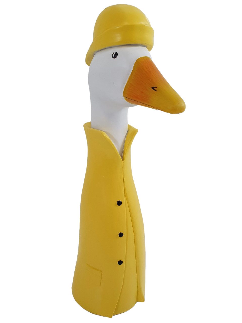 Figurendiscounter Gartenfigur Figur Gänsekopf Mantel 33cm Polyresin 33 x 9 x 5