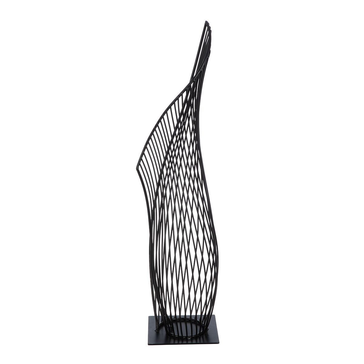 MF Dekoobjekt Dekoobjekt Der Schwung – Elegante Skulptur aus schwarzem Metall (1 St) – Bild 3 von 4