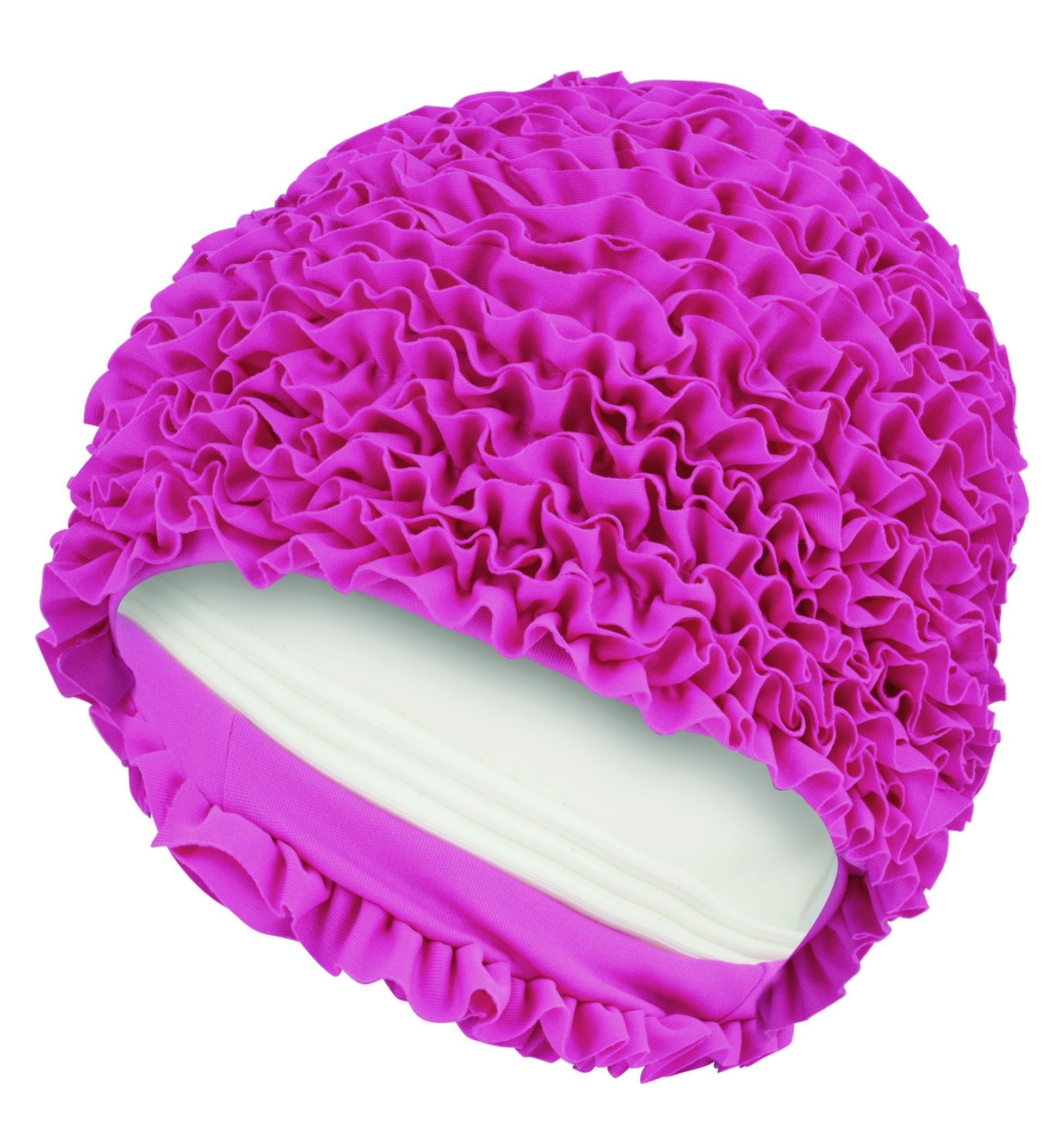 Fashy Badekappe Fashy - Badehaube Badekappe Rüschenbadehaube Rüschen Damen Pink
