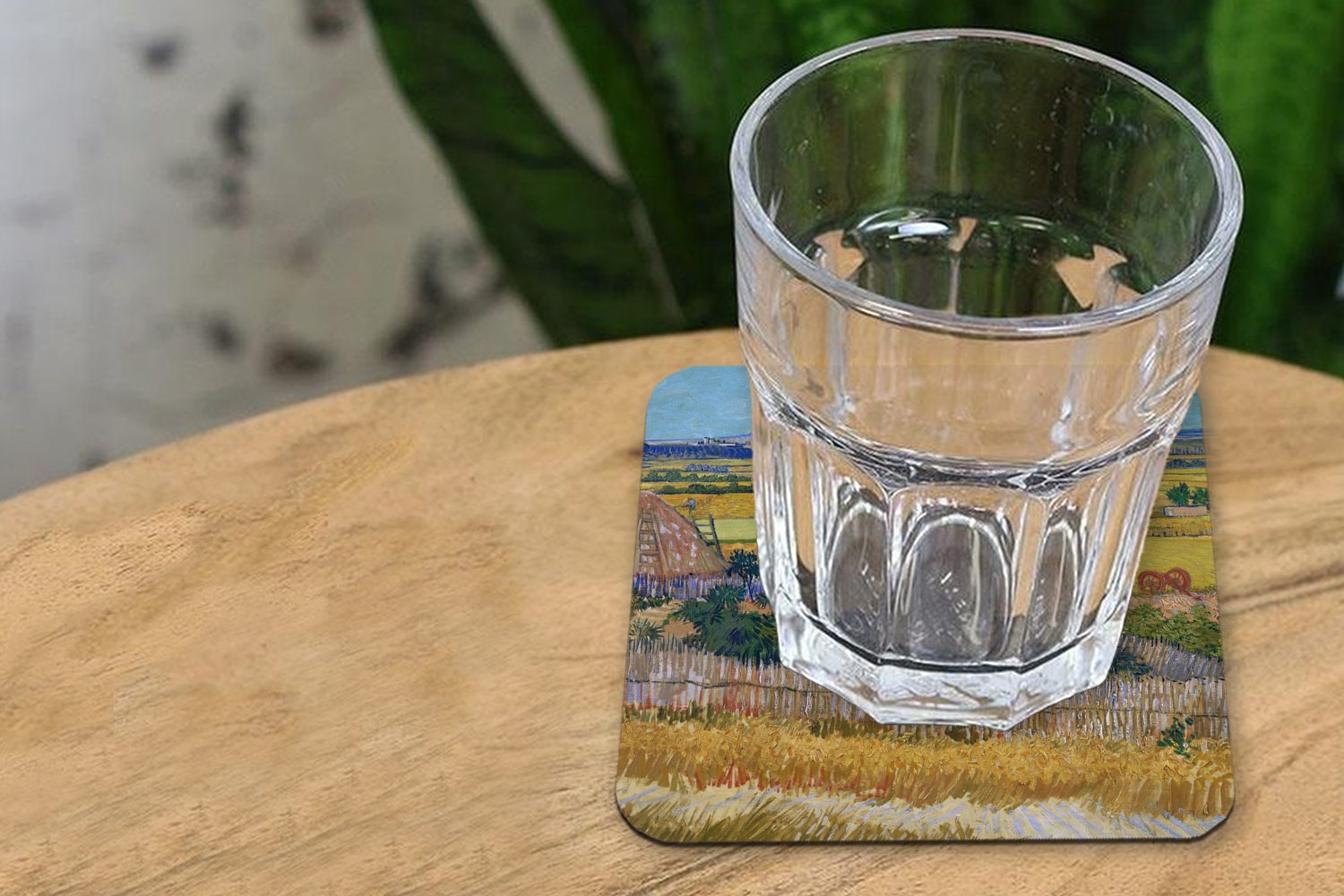 - Zubehör Gogh, Gläser, Tischuntersetzer, 6-tlg., MuchoWow Die Tasse Ernte van Glasuntersetzer von Glasuntersetzer, für Untersetzer, Korkuntersetzer, Vincent Gemälde