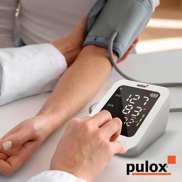 pulox Blutdruckmessgerät BP-100 - Oberarm-Blutdruckmessgerät inkl. 2 Manschetten