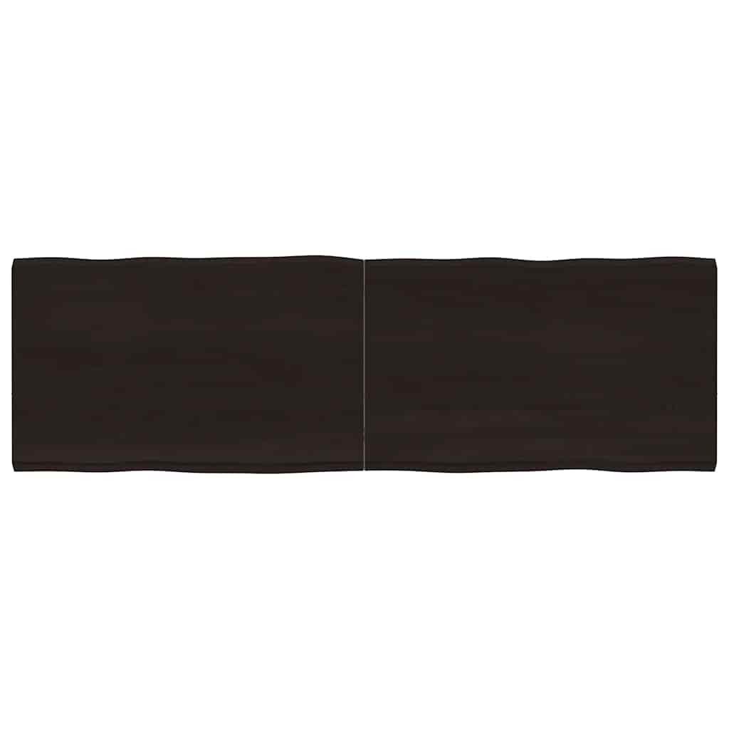 vidaXL Tischplatte Tischplatte 160x50x(2-4) cm Massivholz Behandelt Baumkante (1 St)