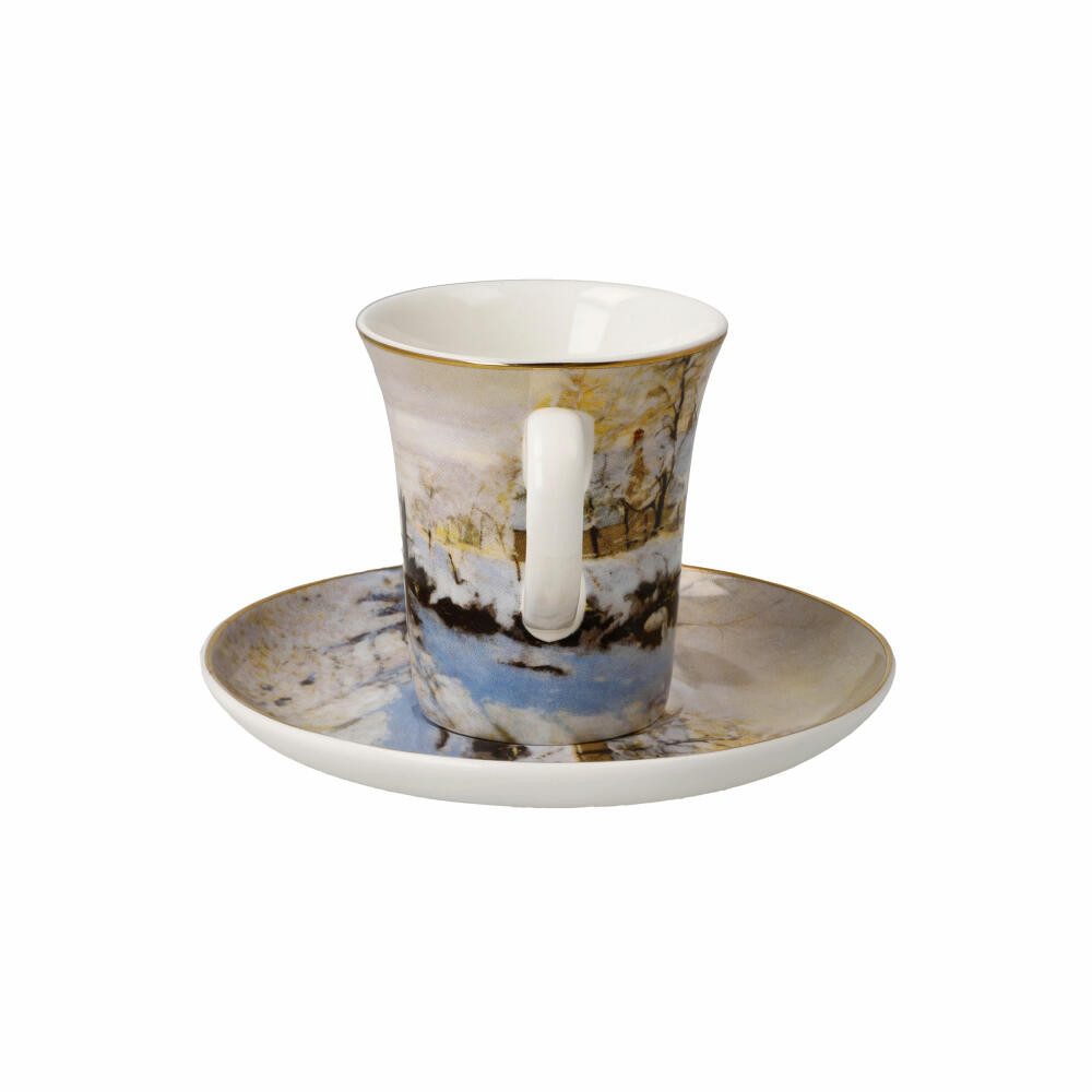 Goebel Espressotasse Claude Monnet - Die Elster, Fine Bone China