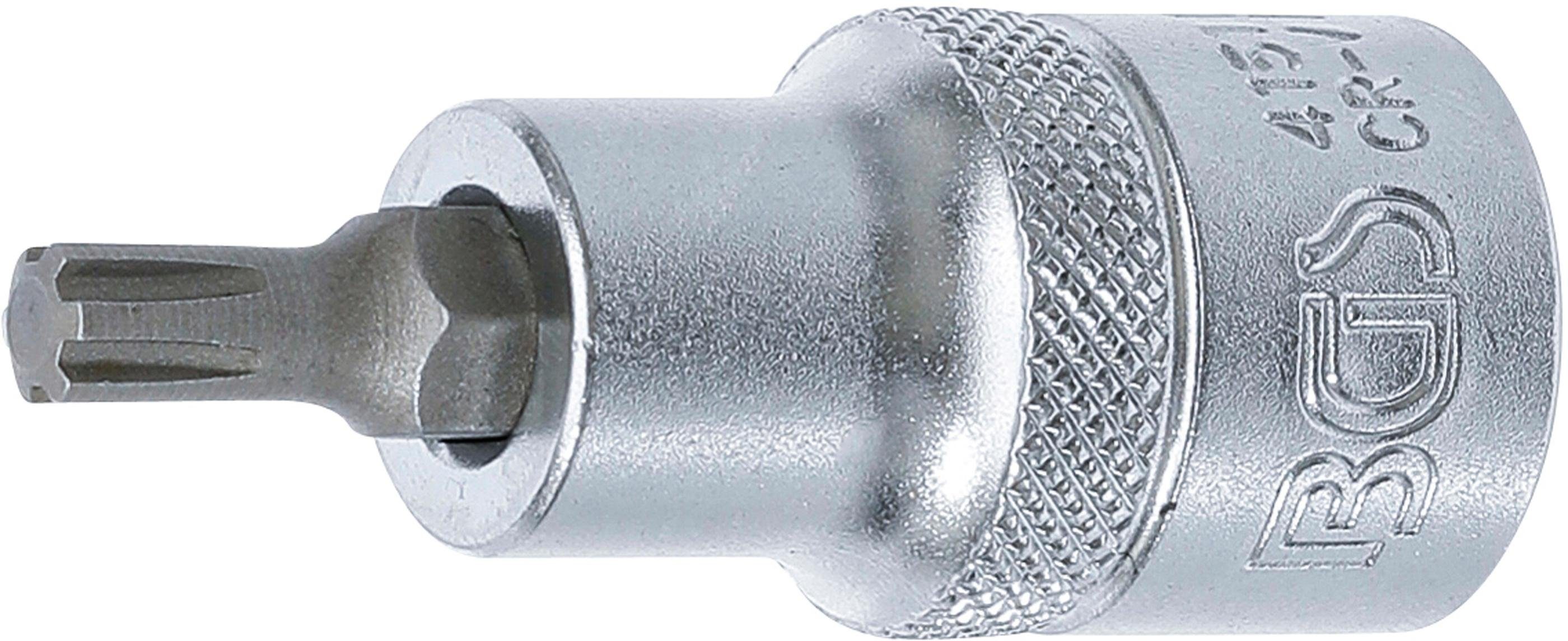 BGS technic Bit-Schraubendreher Bit-Einsatz, Antrieb Innenvierkant 12,5 mm (1/2), Keil-Profil (für RIBE) M6