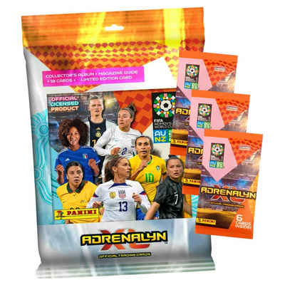 Panini Sammelkarte Panini Fifa Frauen Fußball WM Karten 2023 - Trading Cards - 1 Starter, Frauen WM 2023 - 1 Starter + 3 Booster Sammelkarten