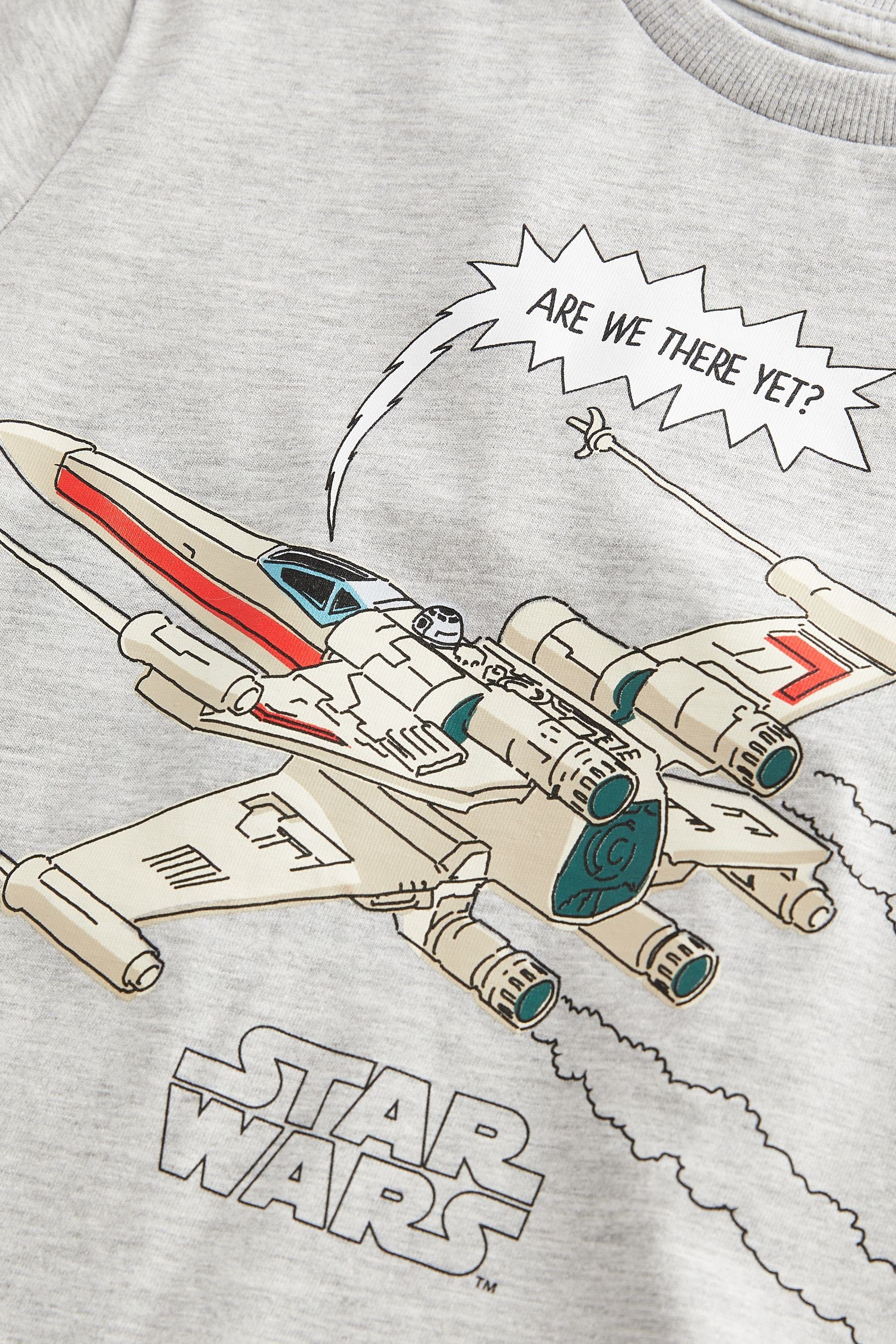 T-Shirt Star Kurzärmeliges Wars Wars Grey Next Star T-Shirt (1-tlg)