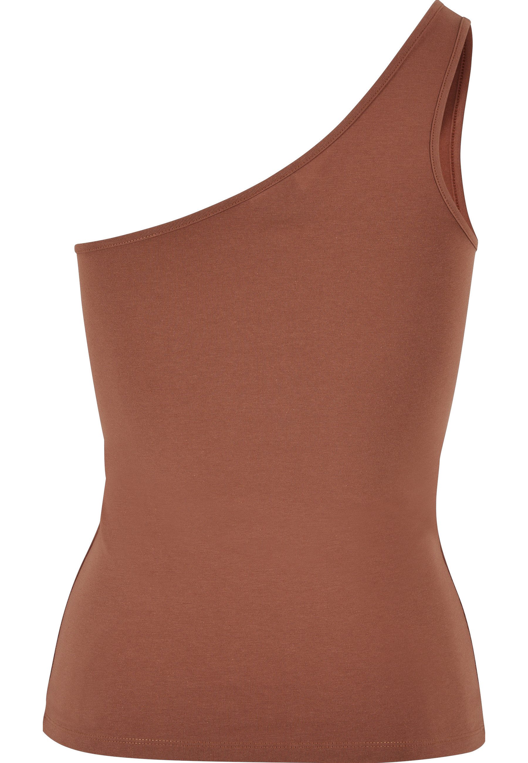URBAN CLASSICS Tanktop Urban Classics Damen Ladies Asymmetric Top (1-tlg)