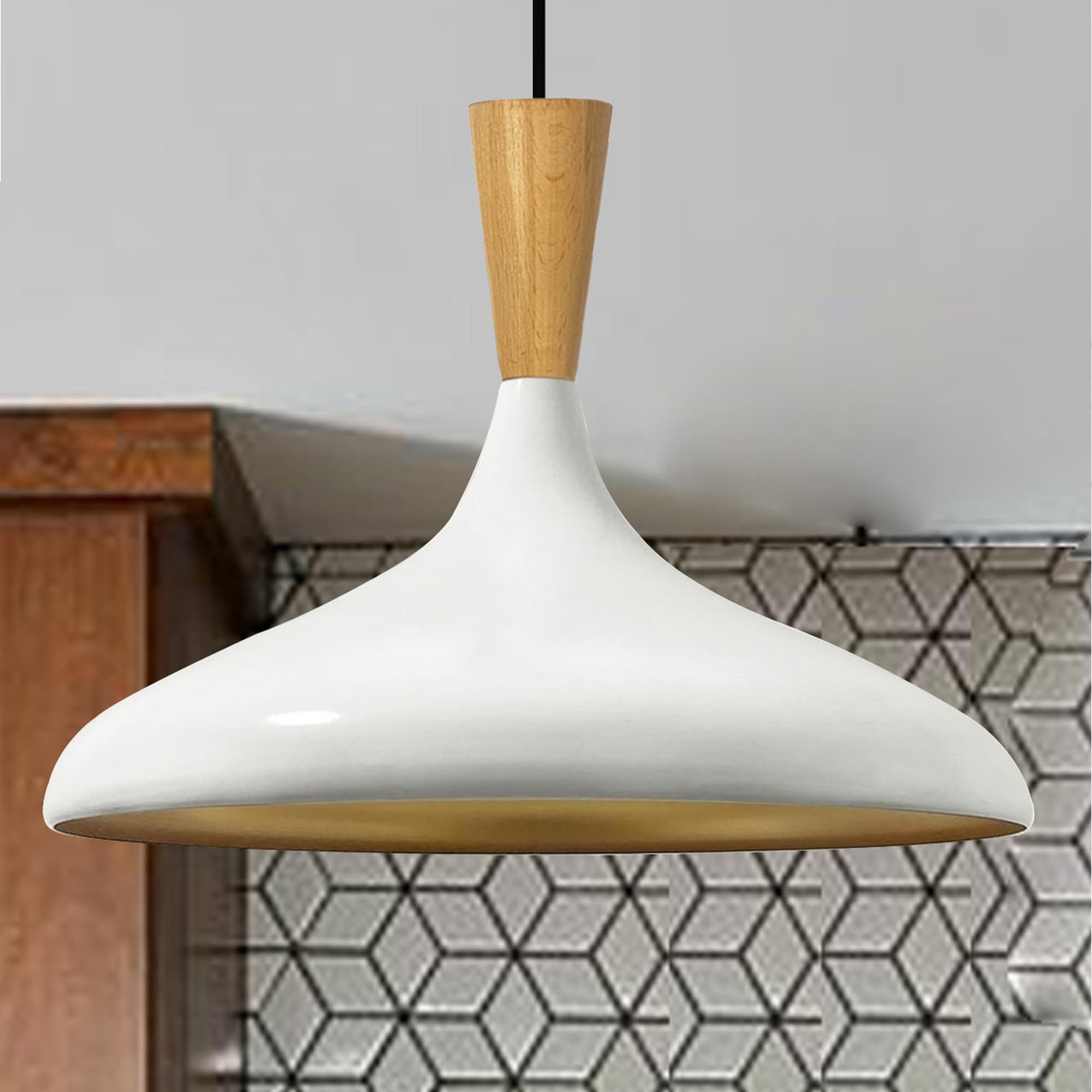 Bamyum Pendelleuchte Champion Hängelampe aus Holz, günstig online kaufen
