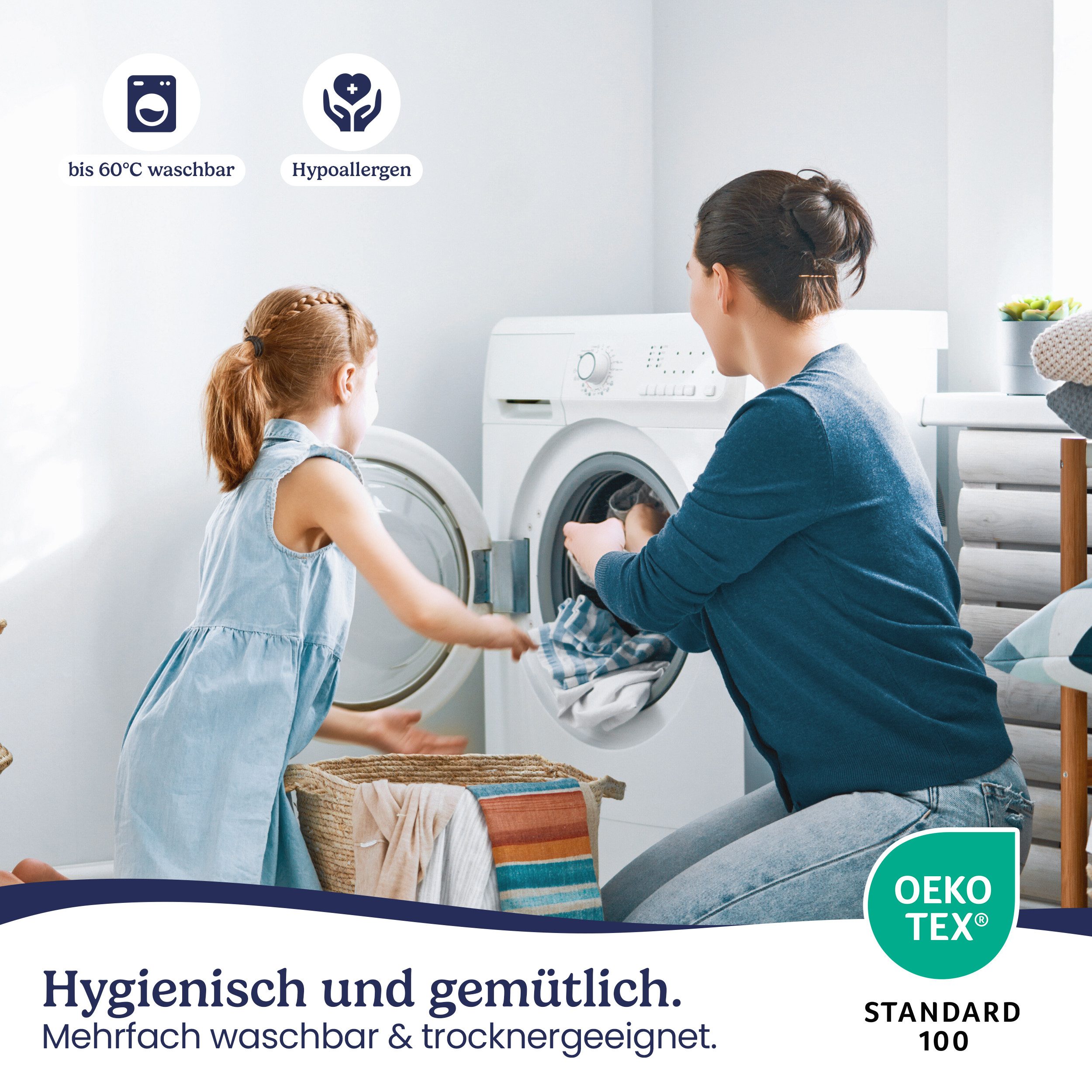 Matratzenschoner Matratzenauflage als Nässeschutz für Kinder o. wasserdicht Gentle North, 100% wasserabweisend - wasserfest - allergikergeeignet - Eckbändern
