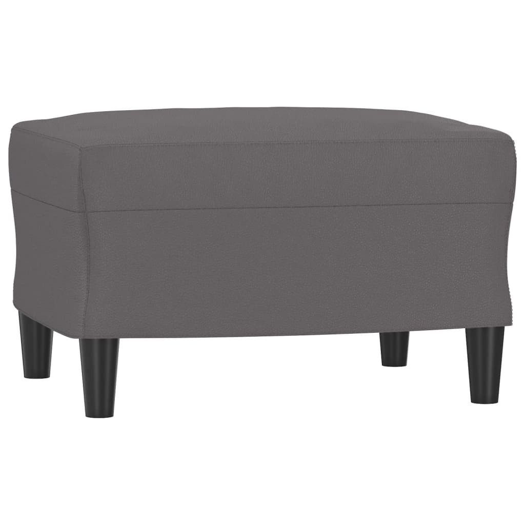 vidaXL Polsterhocker Fußhocker Grau 60x50x41 cm günstig online kaufen