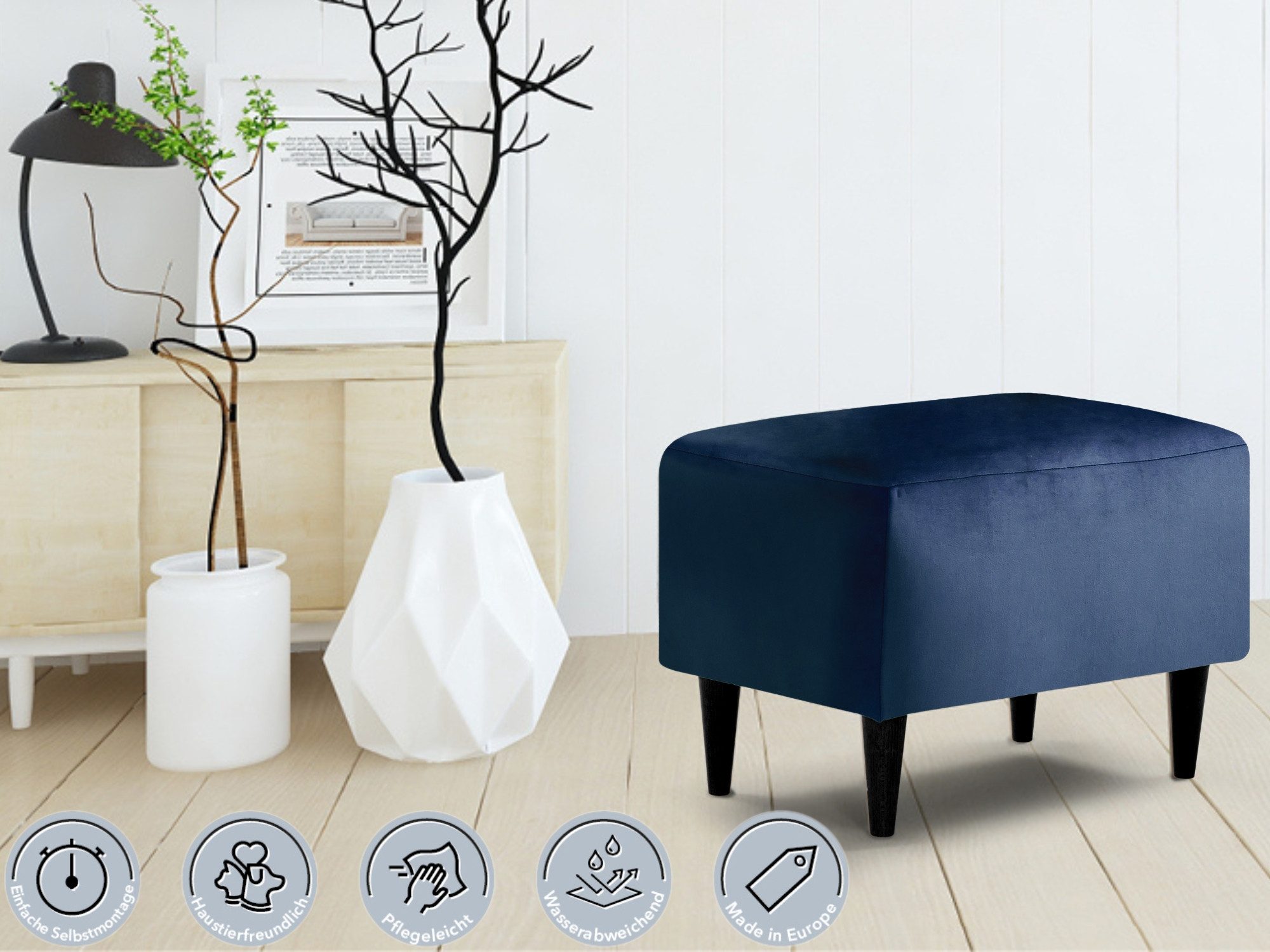 XDREAM Polsterhocker bequemer und moderner Fusshocker, günstig online kaufen