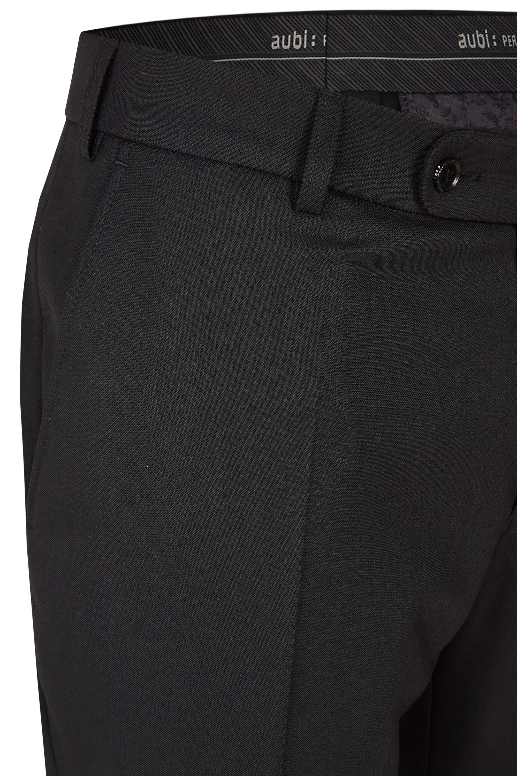 Anzughose schwarz Stoffhose Front Flat Herren (50) aubi: Perfect aubi Fit Businesshose Modell 26