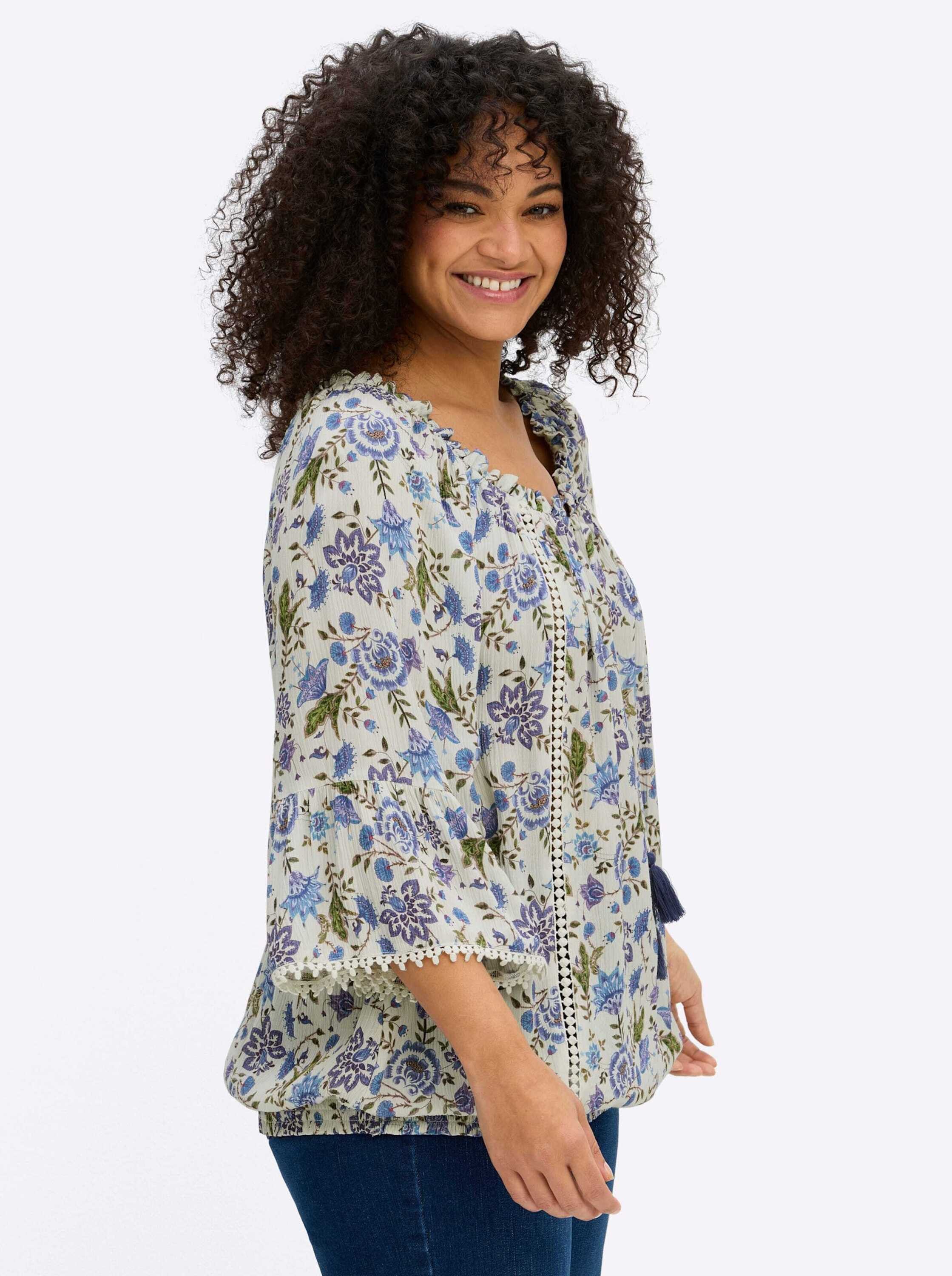 sheego by Joe Browns Klassische Bluse 3/4-Arm-Bluse 3/4-Arm