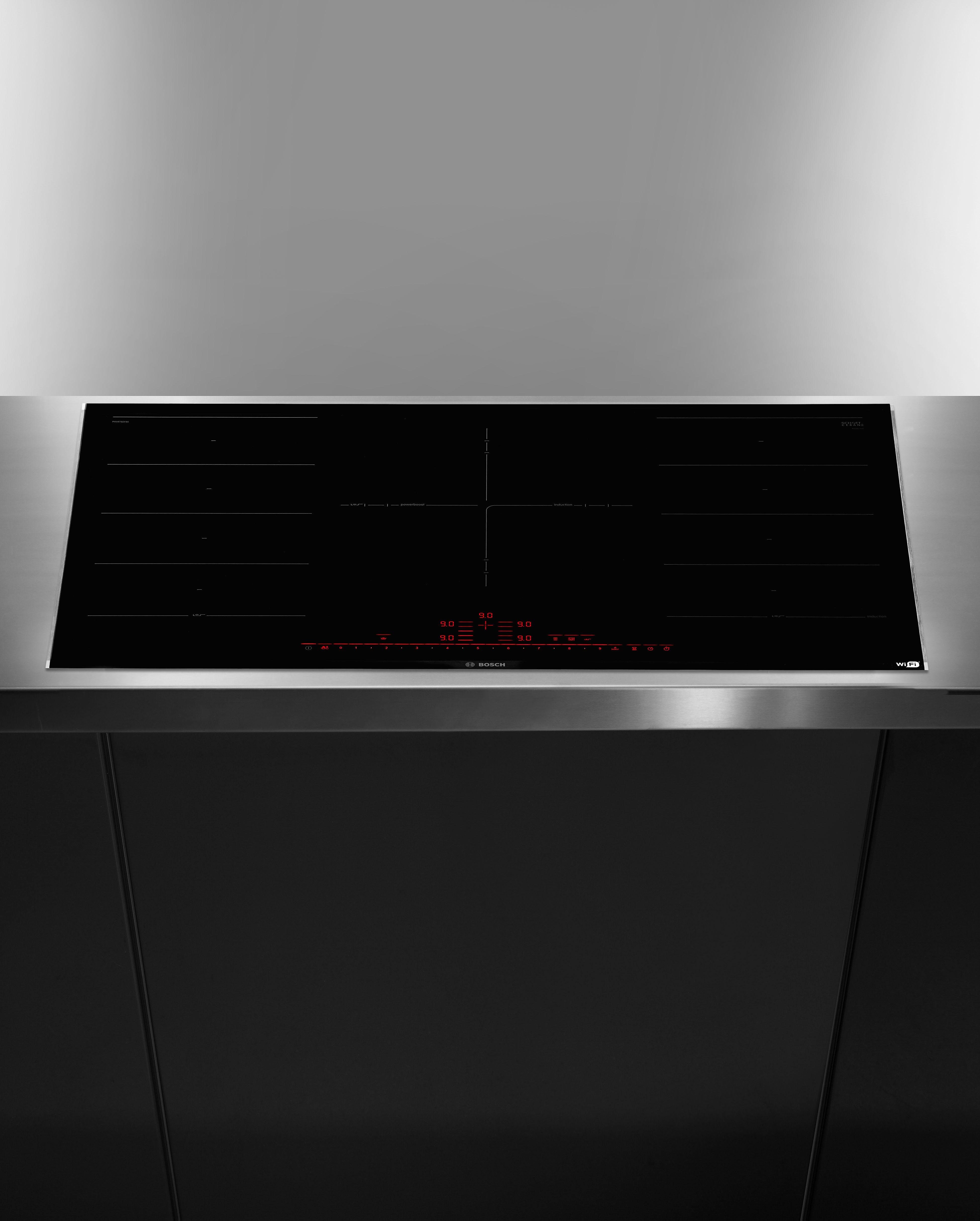 BOSCH Flex-Induktions-Kochfeld PXV975DV1E, DirectSelect Premium & flexible Flex Induction für große Töpfe