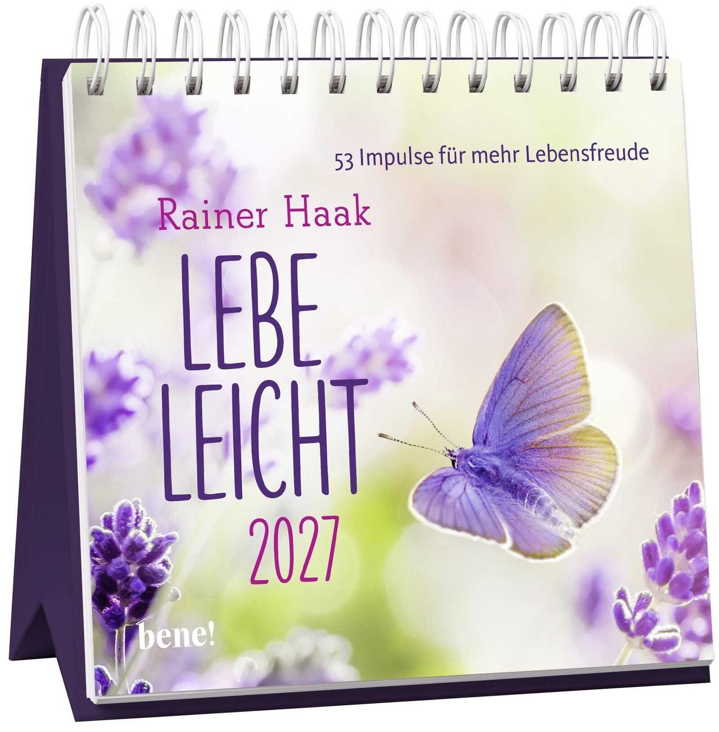 bene Tischkalender Wochenkalender 2027: Lebe leicht