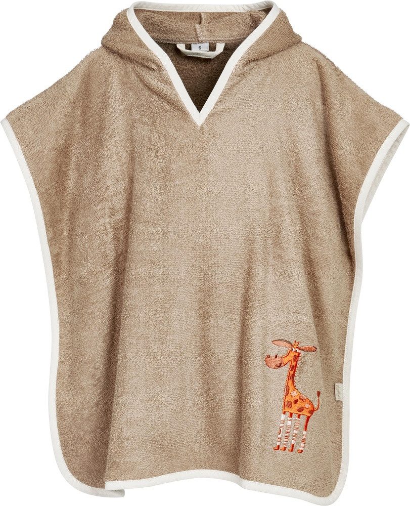 Playshoes Bademantel Frottee-Poncho Wildtiere