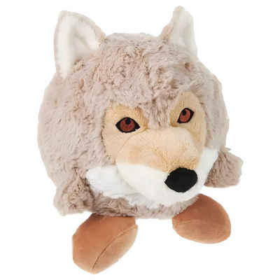 Wolters Tierkuscheltier Hundespielzeug Plüschball Woody Wolf, Durchmesser: 23 cm