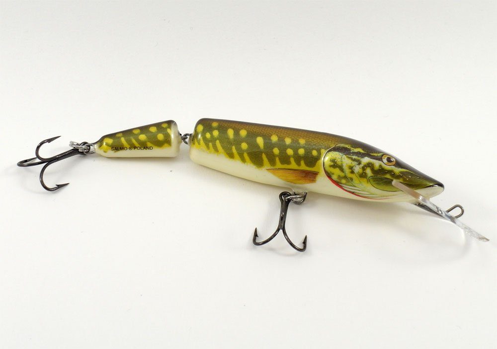 Salmo Pike Wobbler Twitchbait Flottant Albino Pike Appâts Artificiels