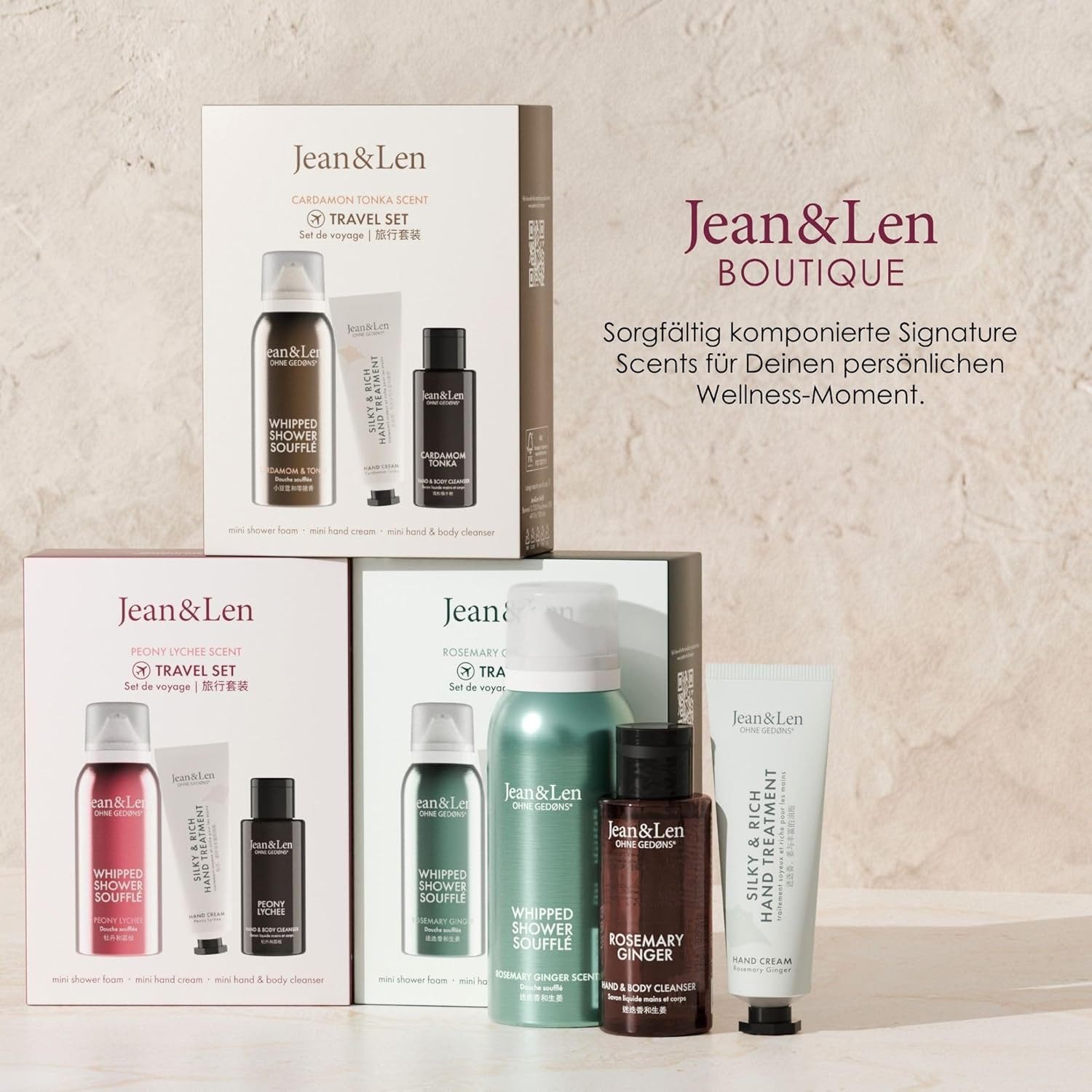 Pflege-Geschenkset Travel Set, Geschenk oder Mitbringsel, Produkte für Körper und Geist